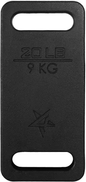 Yes4All Cast Iron Ruck Weight, Weighted Plate for Rucking, Swings, Squat, Strength Training - Multiple Weights: 10LB to 45LB