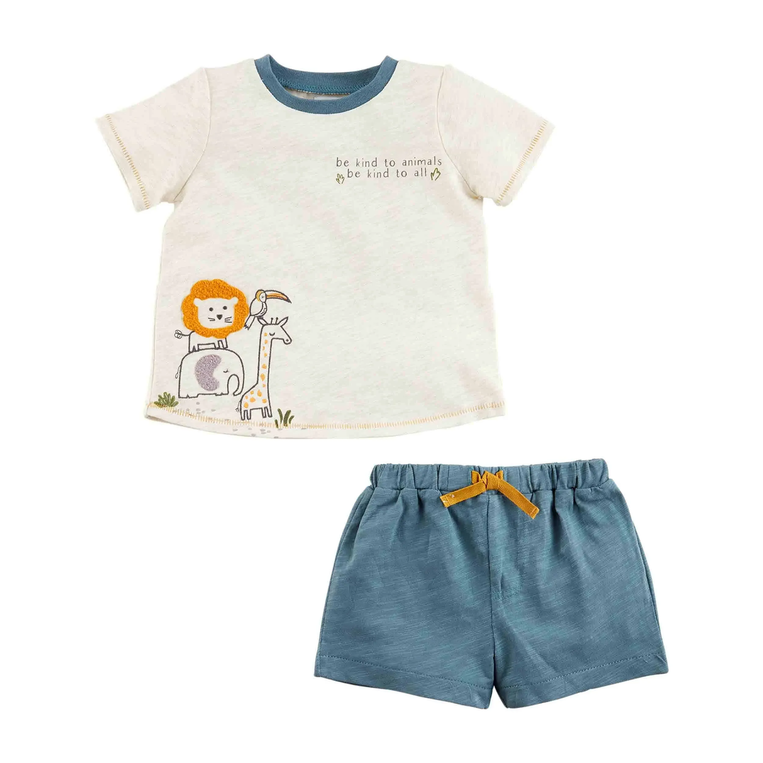 Mud Pie Jungle Toddler T-Shirt and Shorts Set - 4T-5T