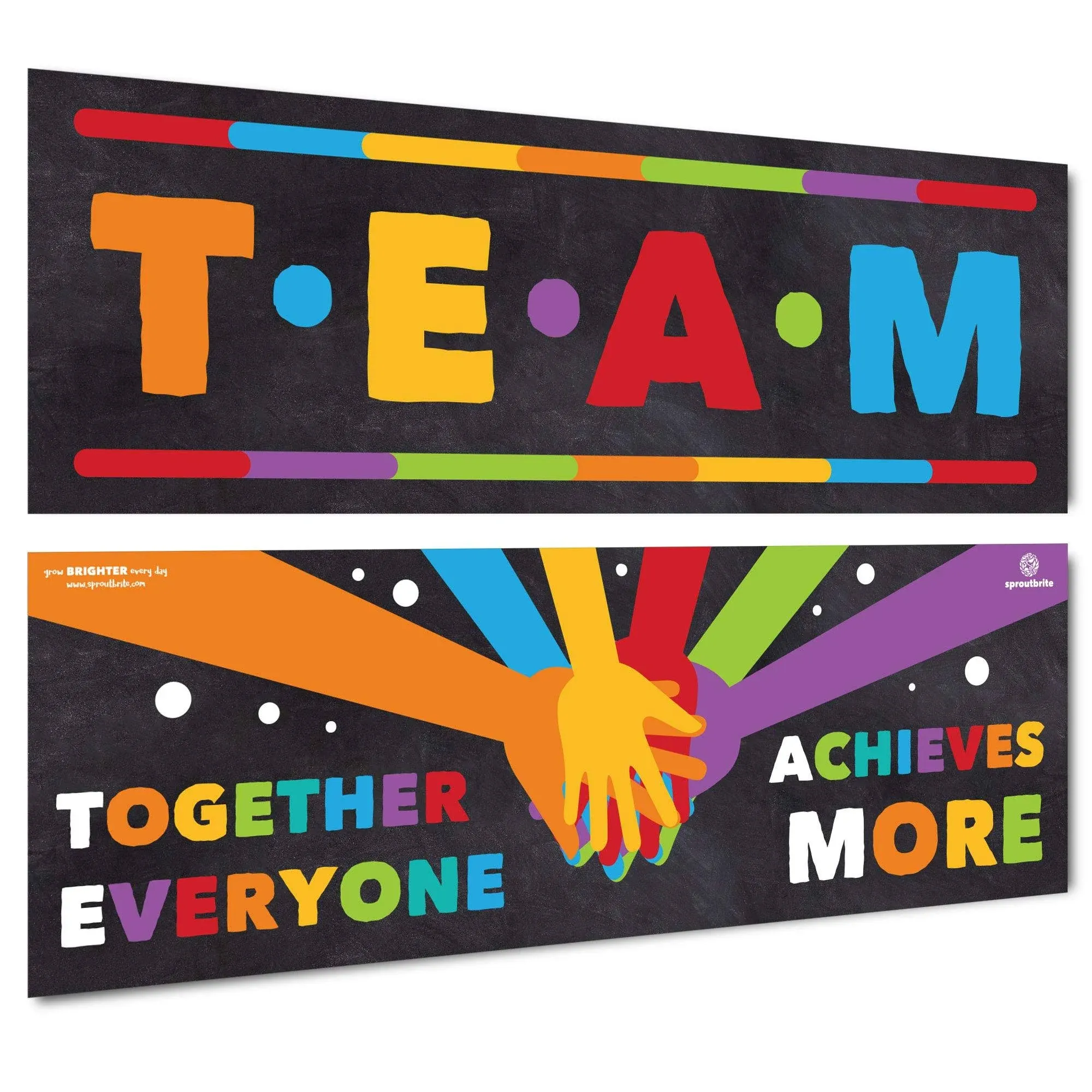  Classroom Decorations - Banner Posters for Teachers - Team Bulletin Board and 