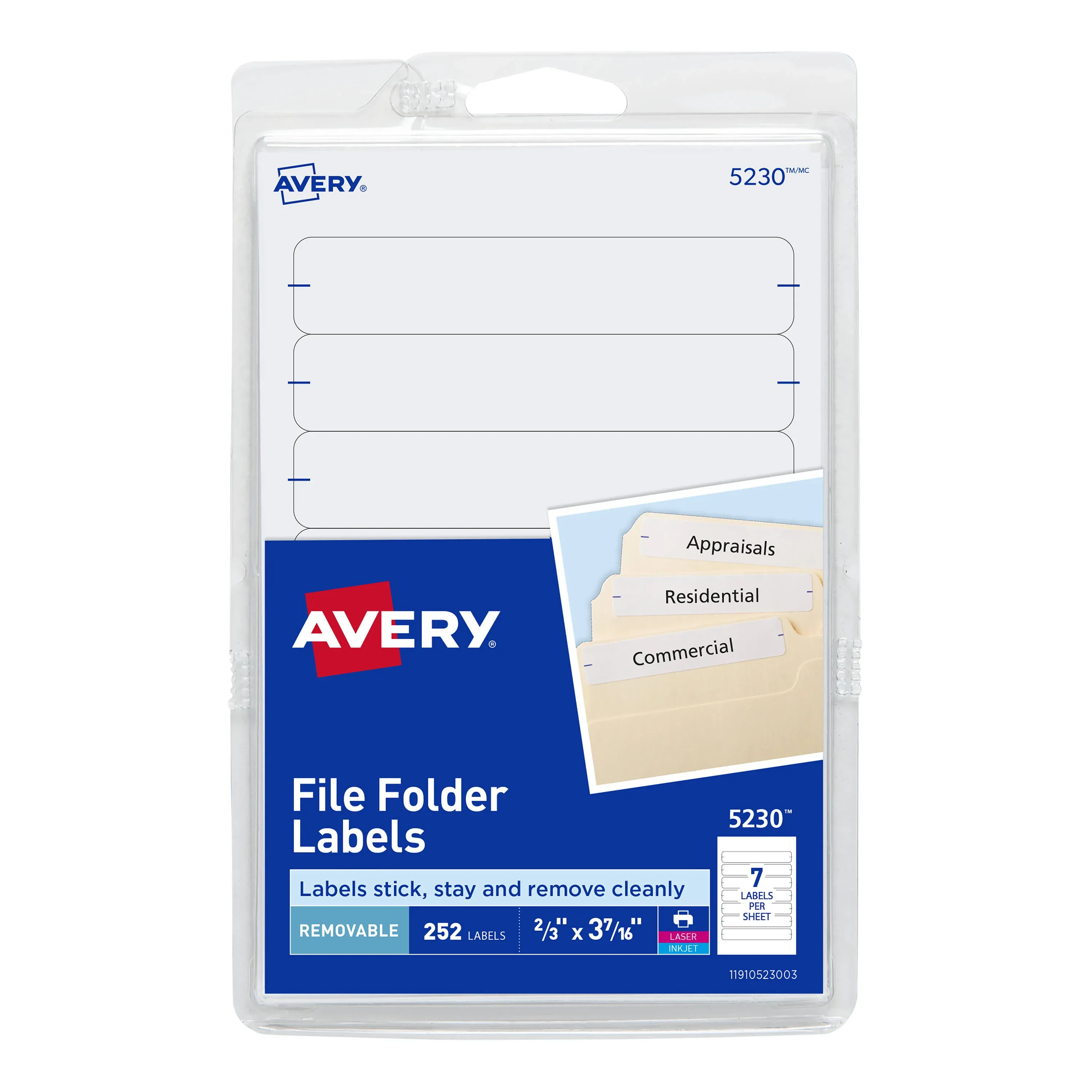 Avery Matte Clear Easy Peel Address Labels