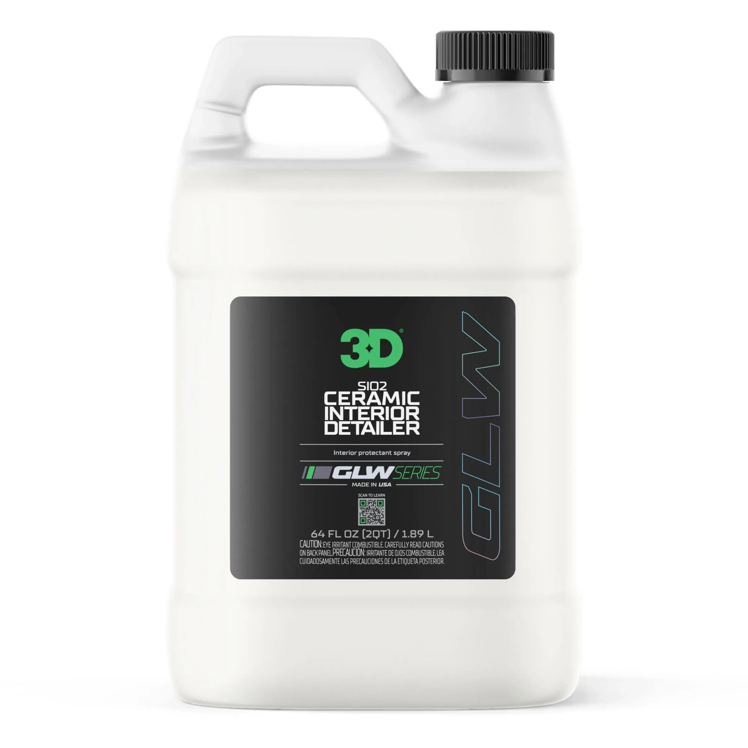 NEW-64oz-3D GLW SiO2 CERAMIC INTERIOR DETAILER-Leath<wbr/>er+Vinyl+Plast<wbr/>ic Protectant