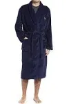 Polo Ralph Lauren Men's Microfiber Plush Shawl Collar Robe Navy