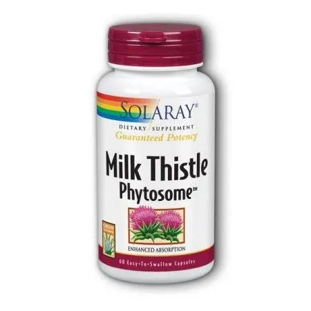 Solaray Milk Thistle Phytosome, 200 mg, Capsules - 60 count