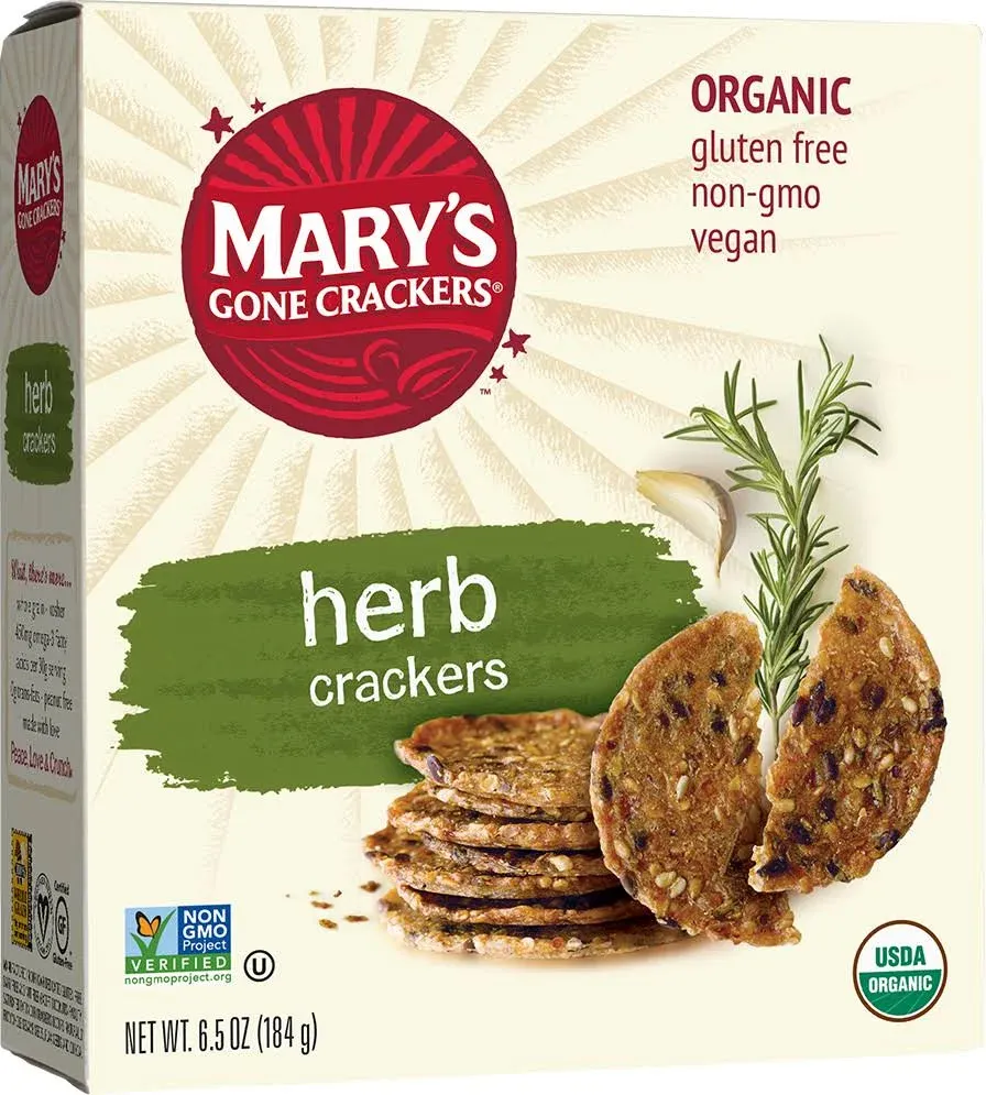 Mary's Gone Crackers Herb Crackers , 6.5 oz