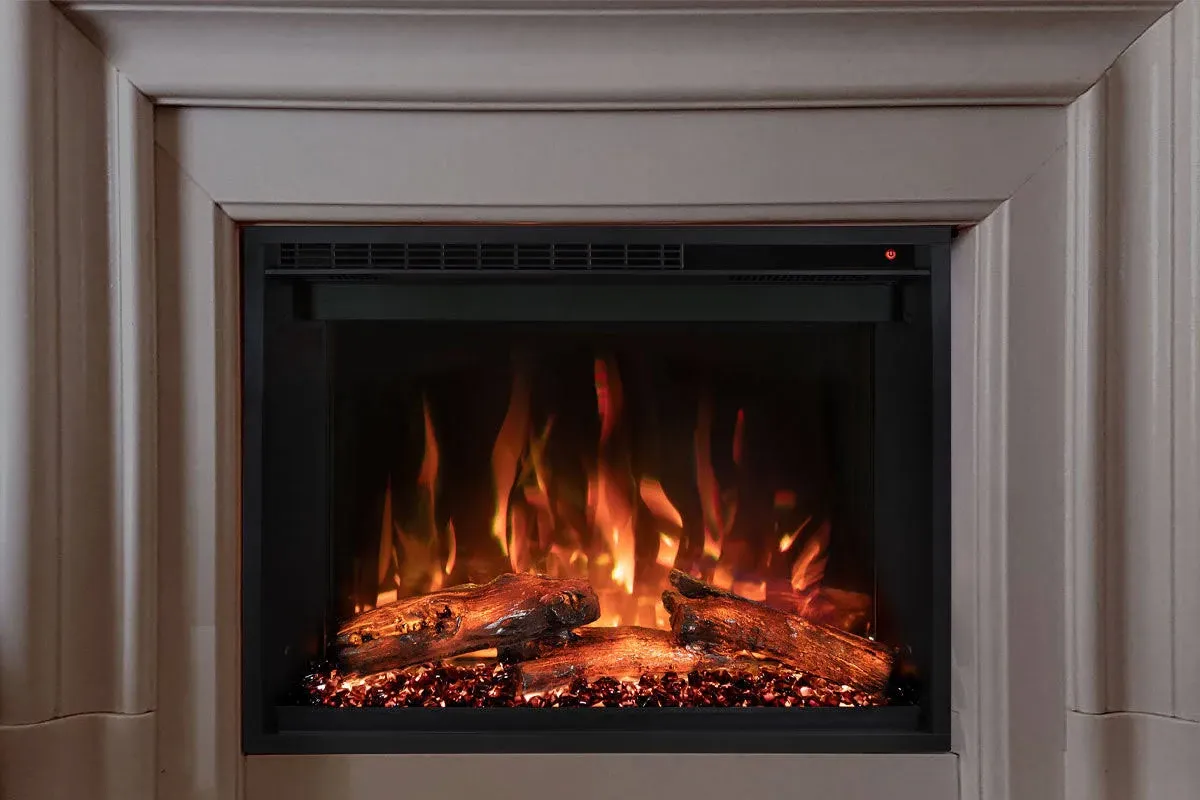 Modern Flames 26" Redstone Series Electric Fireplace Built-In Flush Mount Includes Free 2 Year Extended Warranty