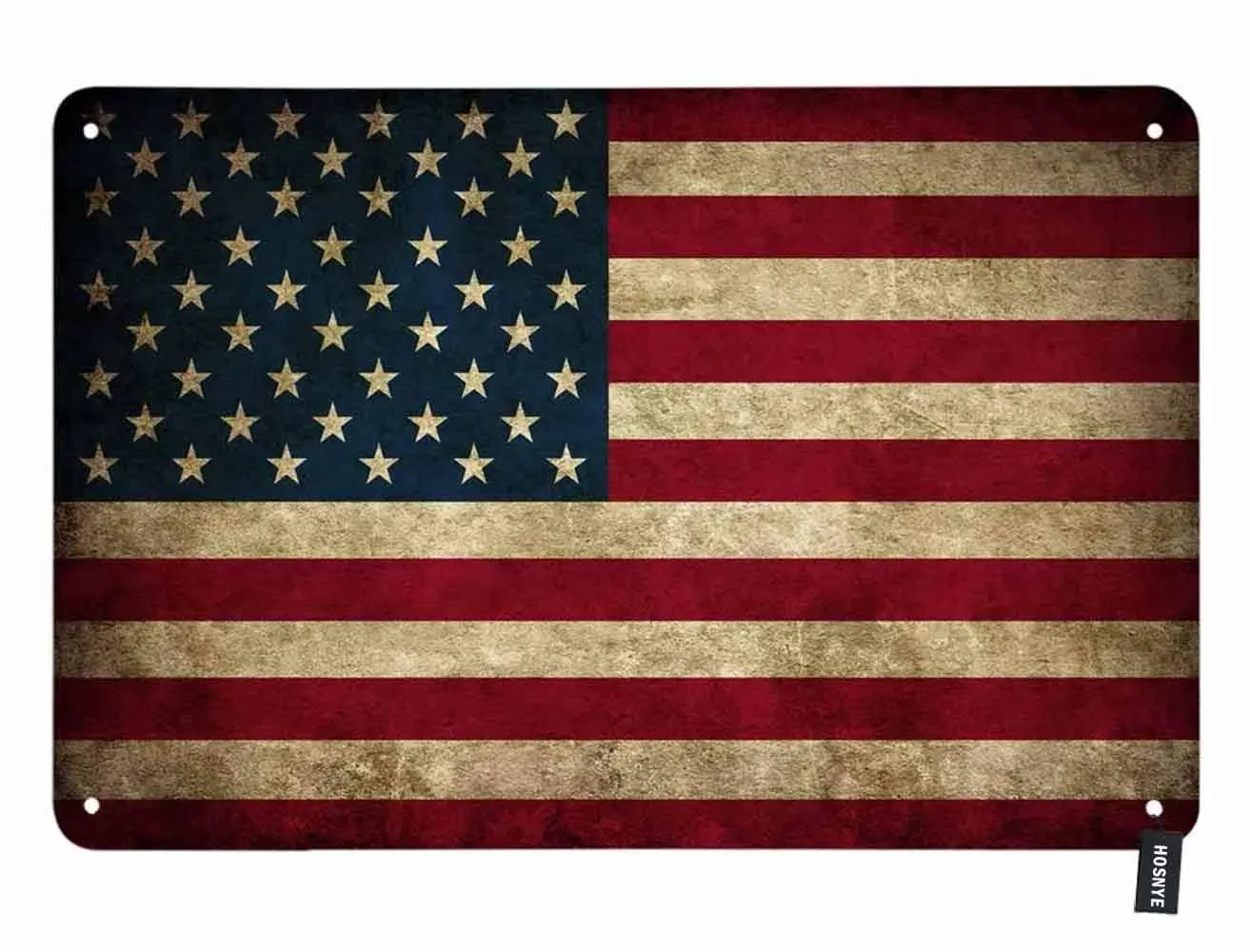 Tactical USA Flag Tin Sign