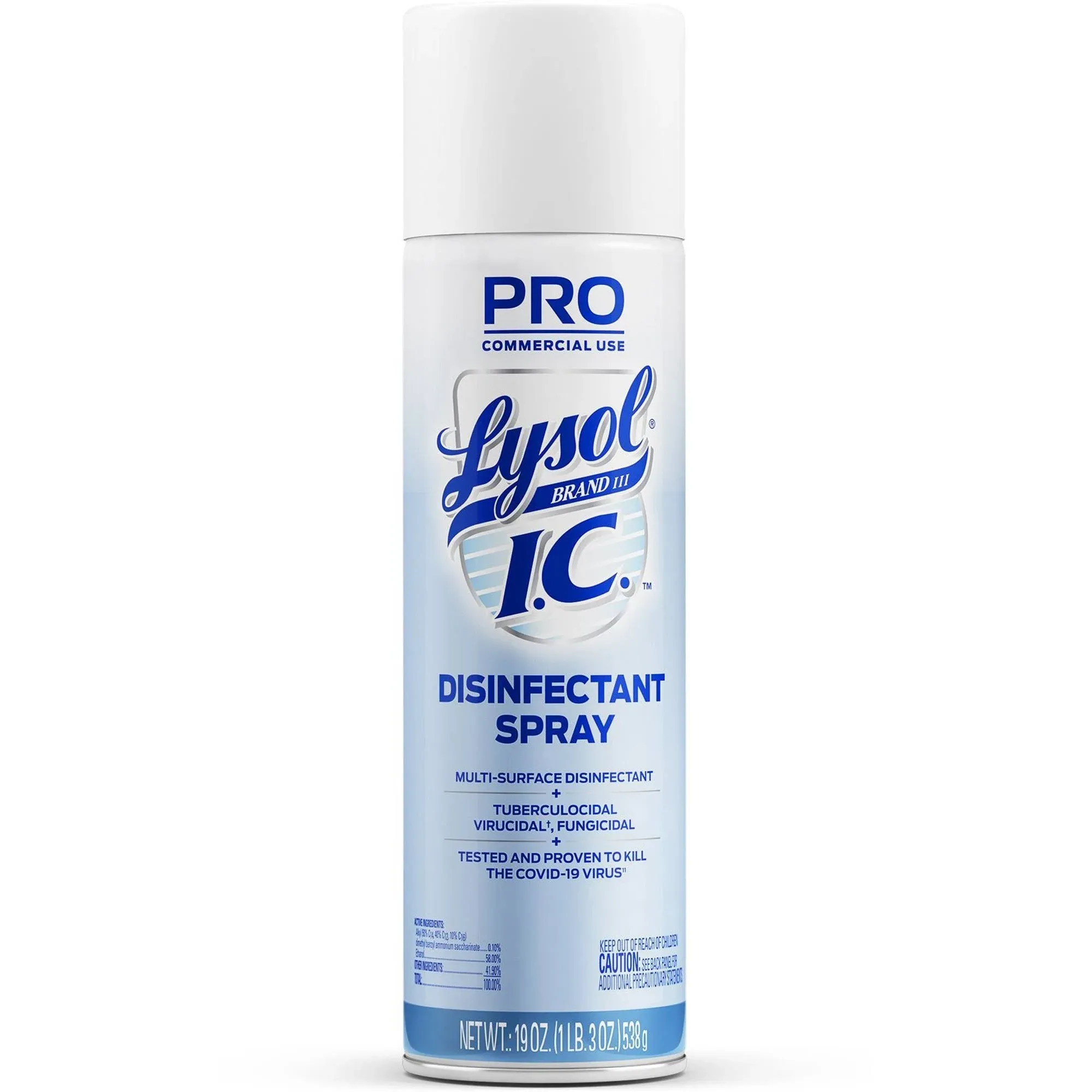 Professional Lysol IC Disinfectant Spray w/Control Flo Valve, 19oz