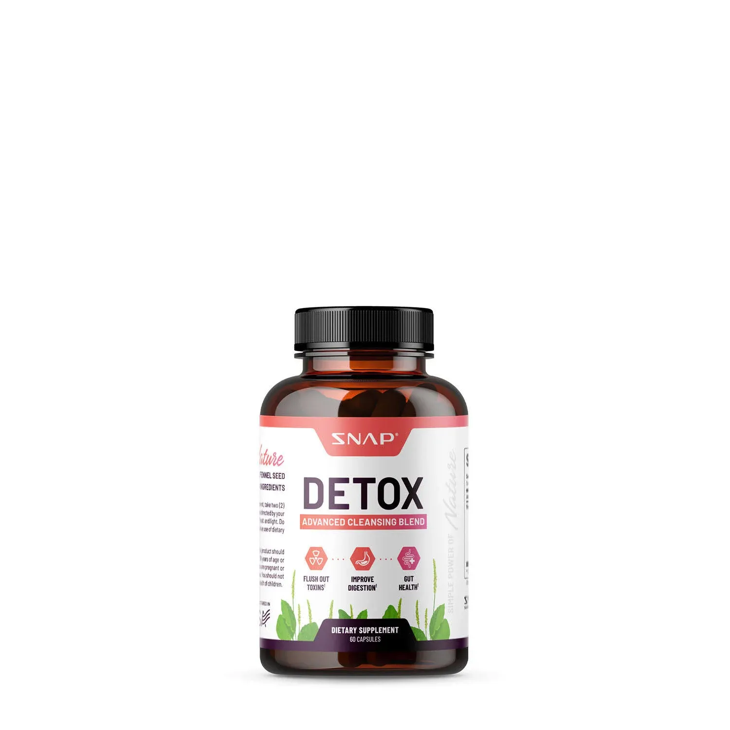 Detox Keto Capsules: Cleanse, Blend Appetite Suppressant, Ketosis Diet - 60ct