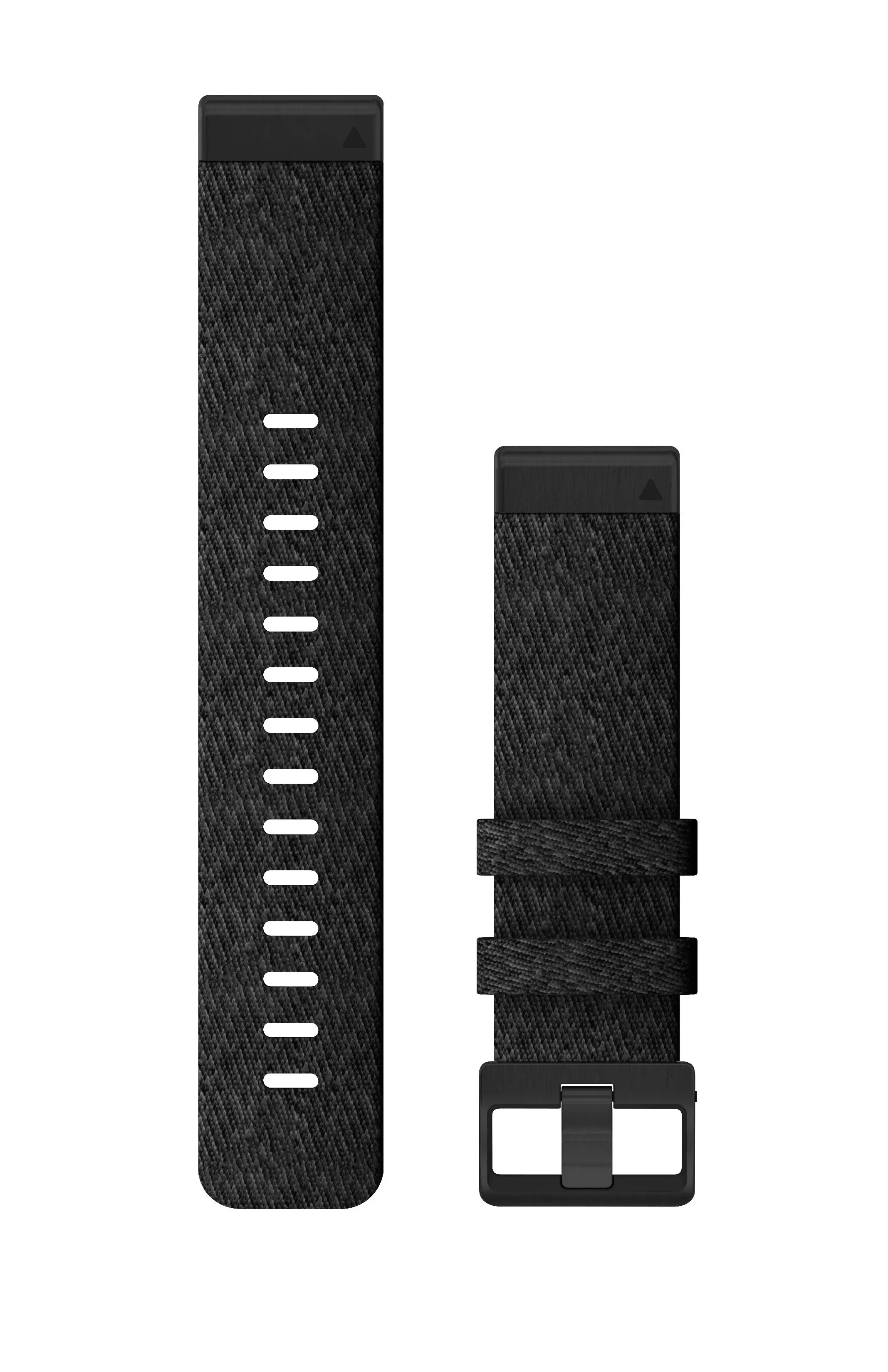 Garmin - QuickFit 22 Watch Band - Heathered Black Nylon