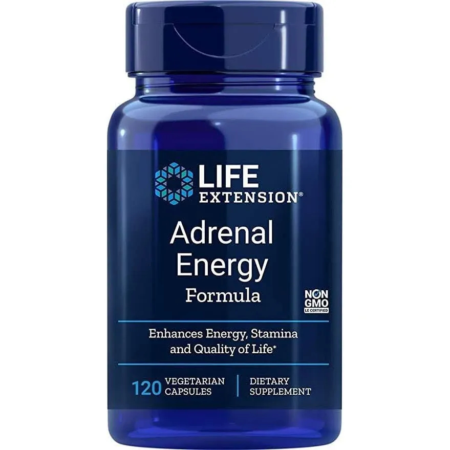 Life Extension Adrenal Energy Formula 60 Capsules