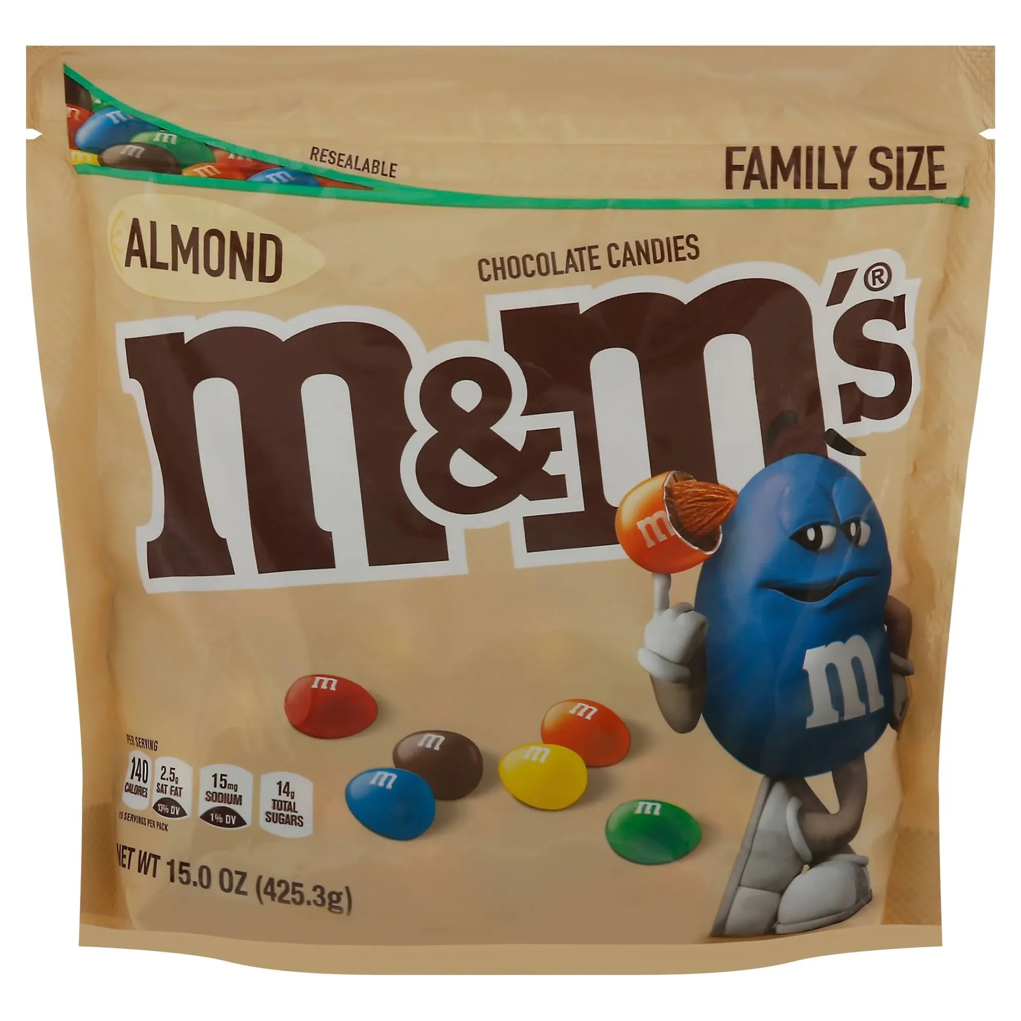 M&M's Almond Milk Chocolate Candy - Family Size 15 oz