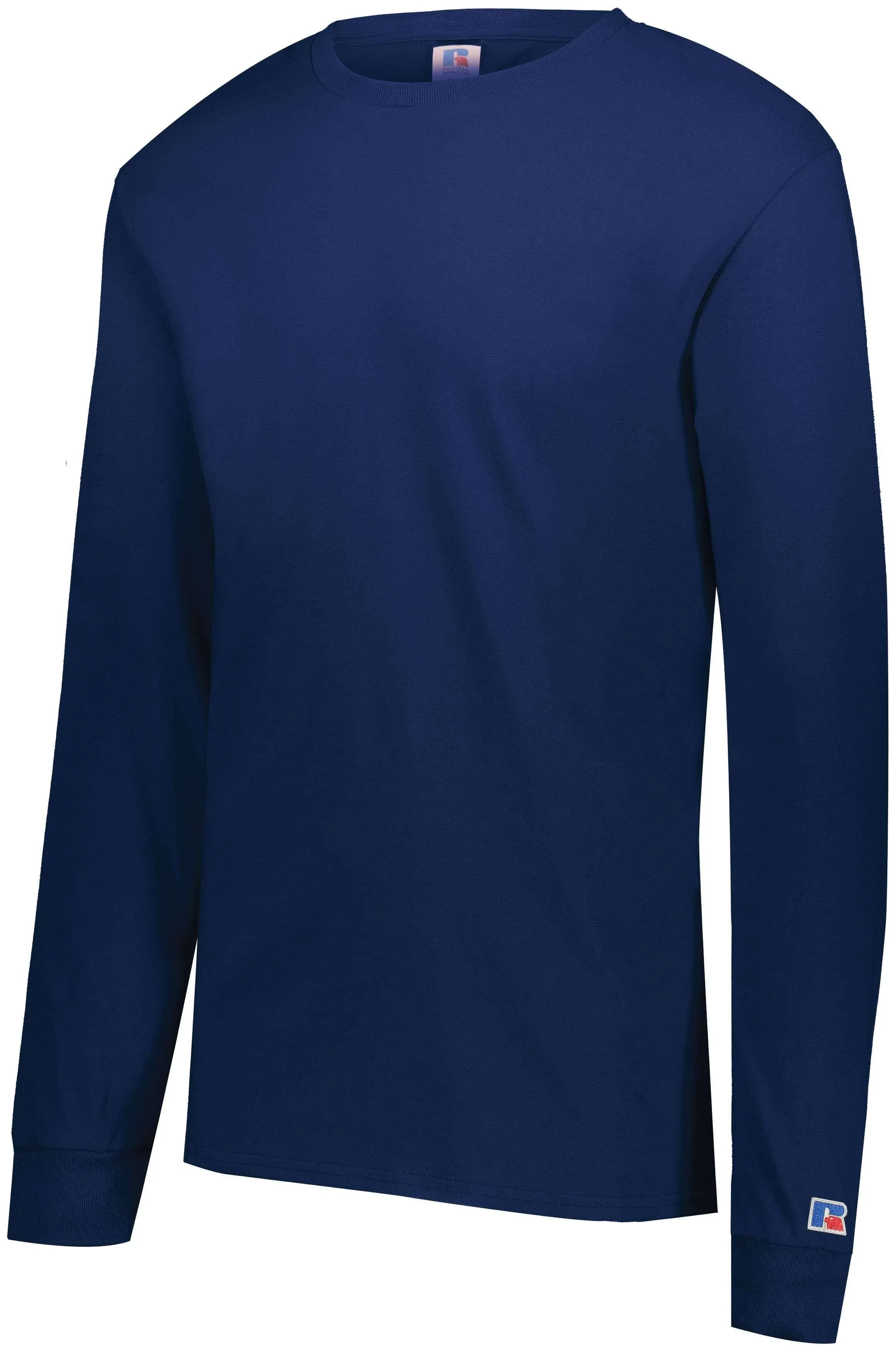 Russell Athletic 600LRUS - Unisex Cotton Classic Long-Sleeve T-Shirt Navy - XL