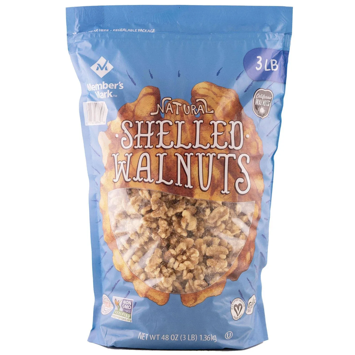 Member's Mark Natural Shelled Walnuts - 48 oz