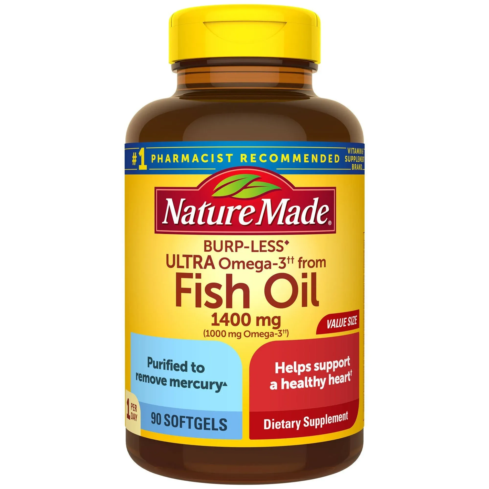 Nature Made Ultra Omega-3 Fish Oil Softgels