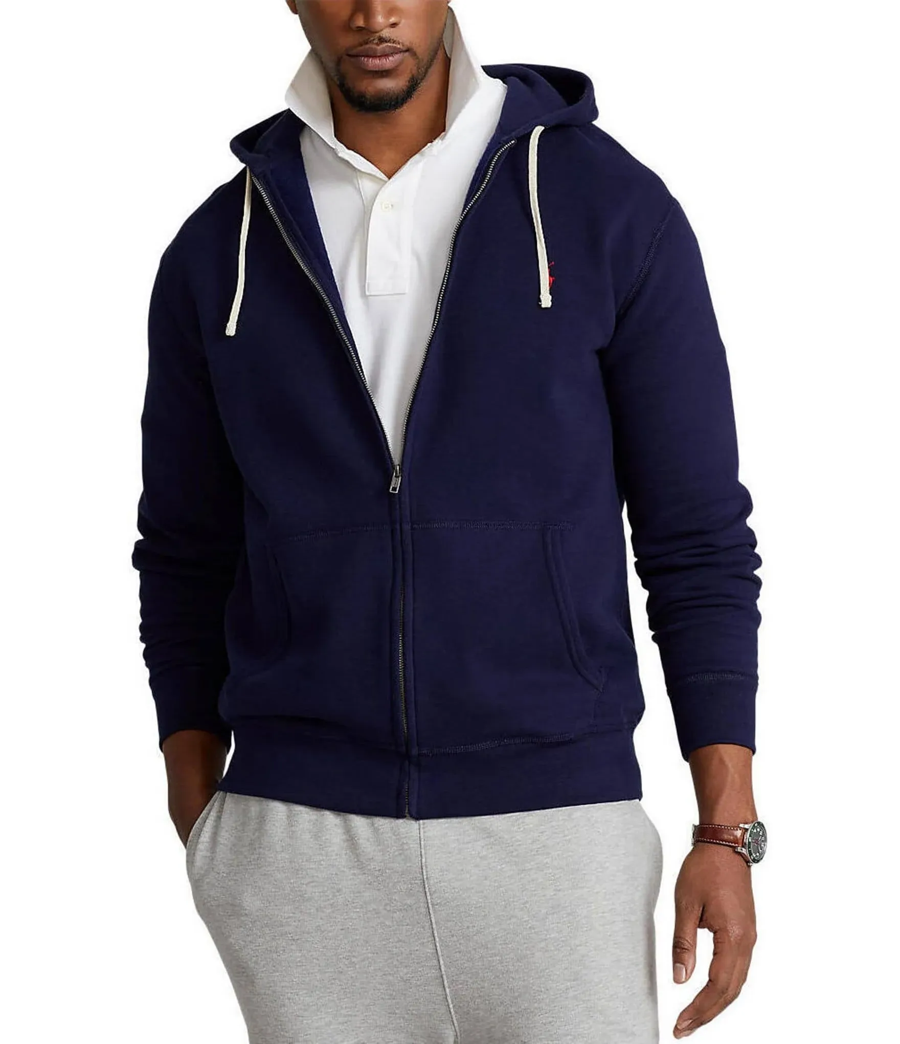 Men&#039;s POLO RALPH LAUREN Navy Blue Hoodie Hooded Sweatshirt 3XB 3X 3XL NWT NEW