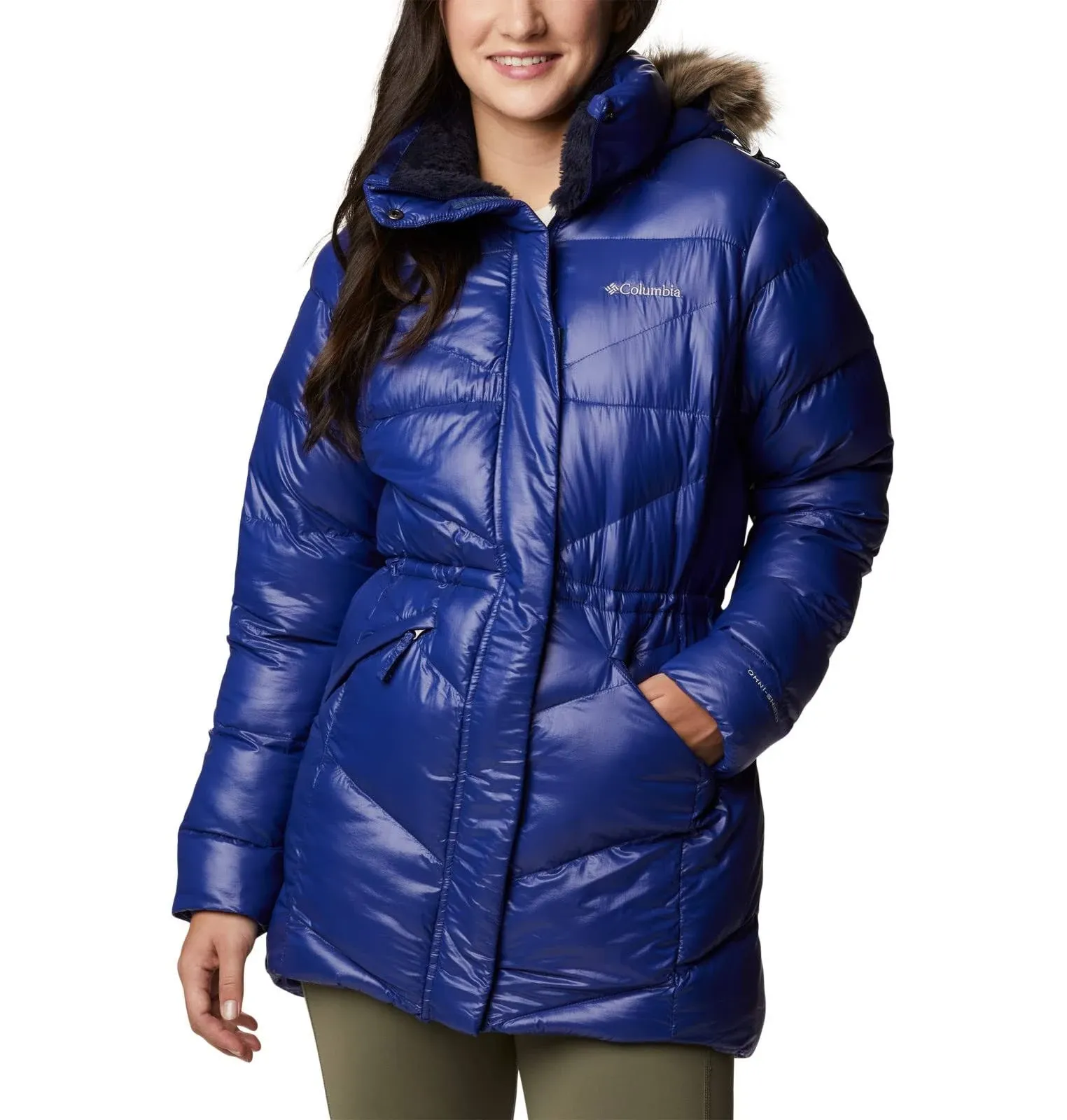 Columbia Women&#039;s Peak To Park II Mid Insulated Jacket Dark Sapphire 2X Plus Size