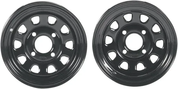 Delta Steel Black Wheels Delta Whl Blk 12x7 4+3 4/137 1225571014 by Itp / Wheels ...