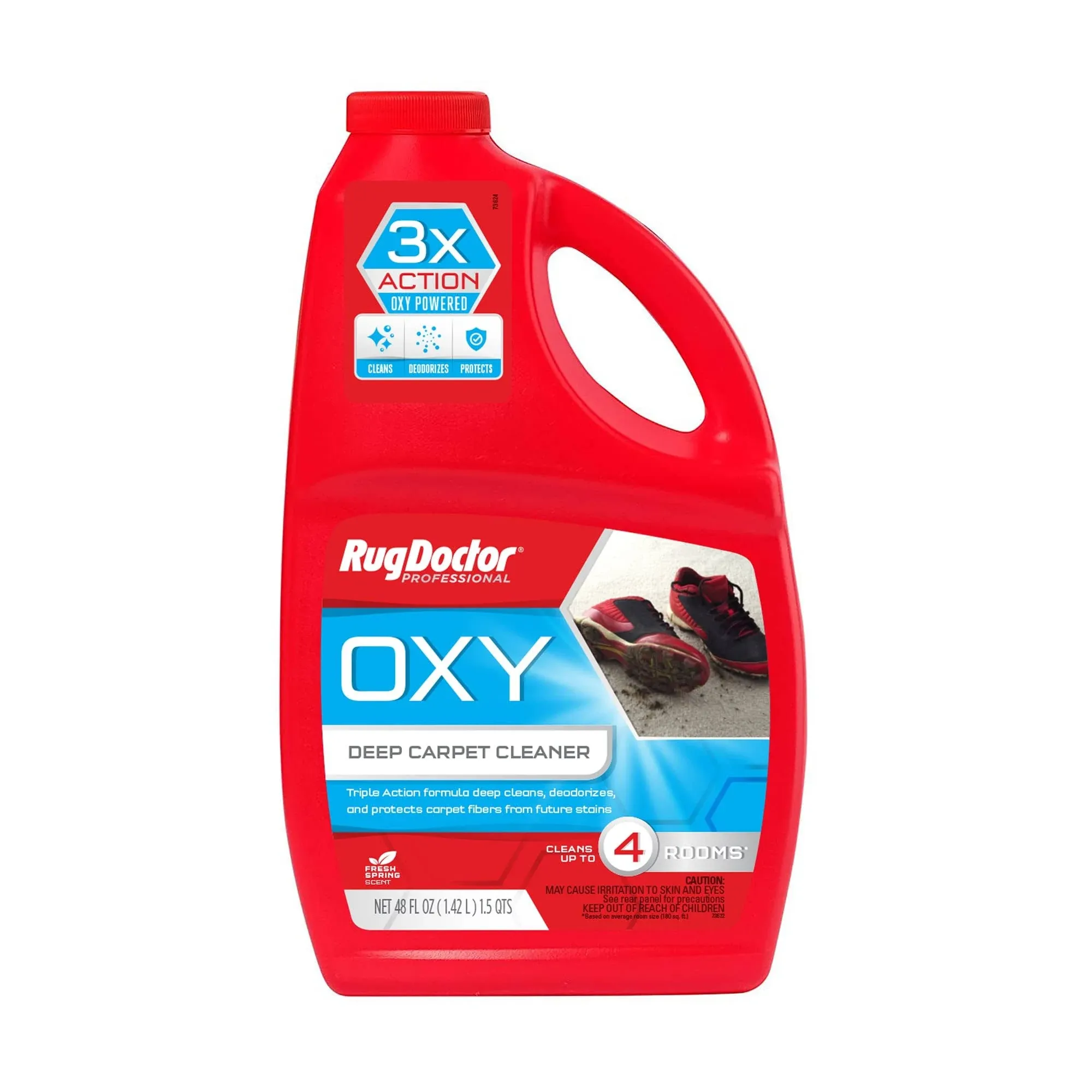 Rug Doctor Professional Deep Carpet Cleaner, Fresh Spring Scent, Oxy - 48 fl oz