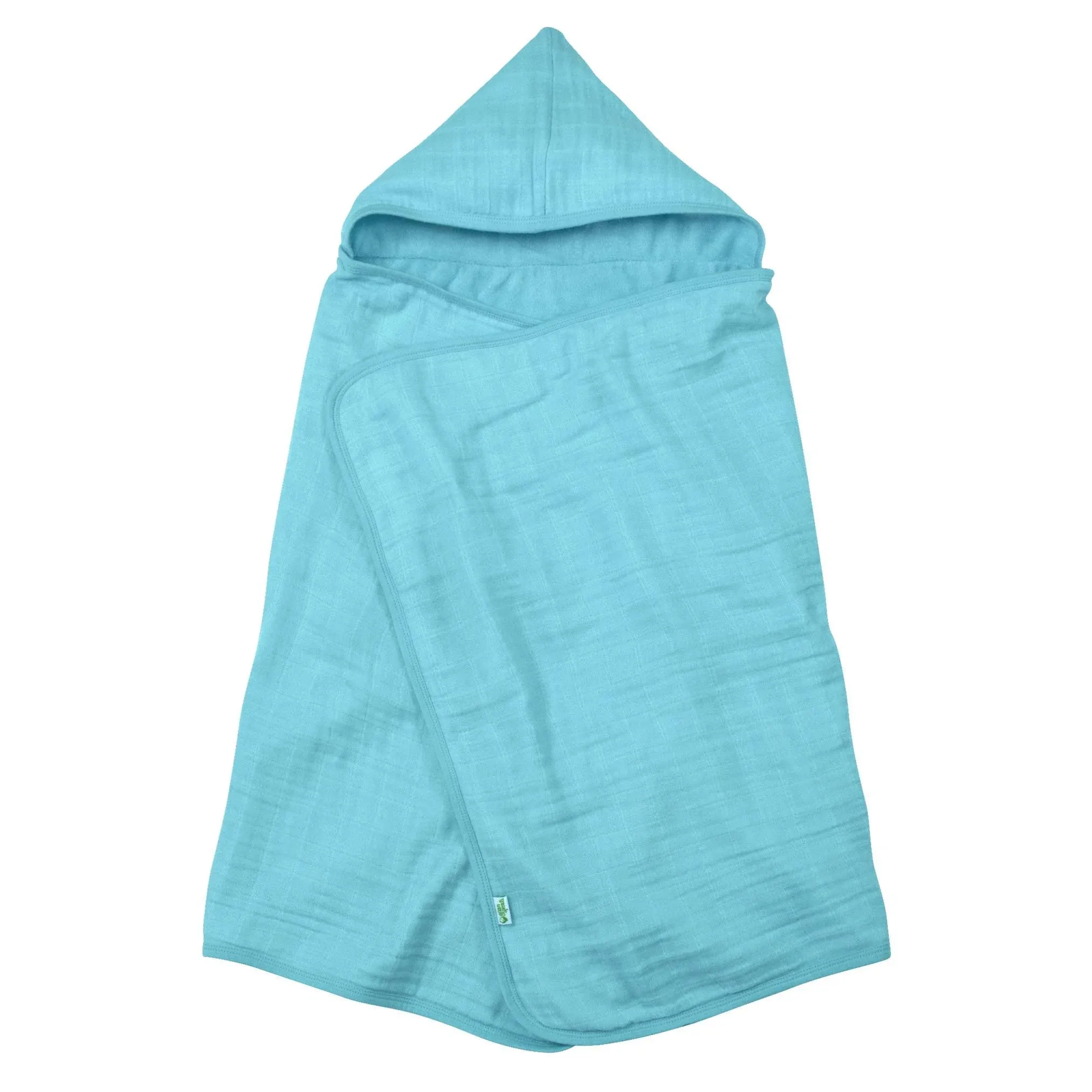 Green Sprouts Aqua Organic Cotton Muslin Hooded Towel