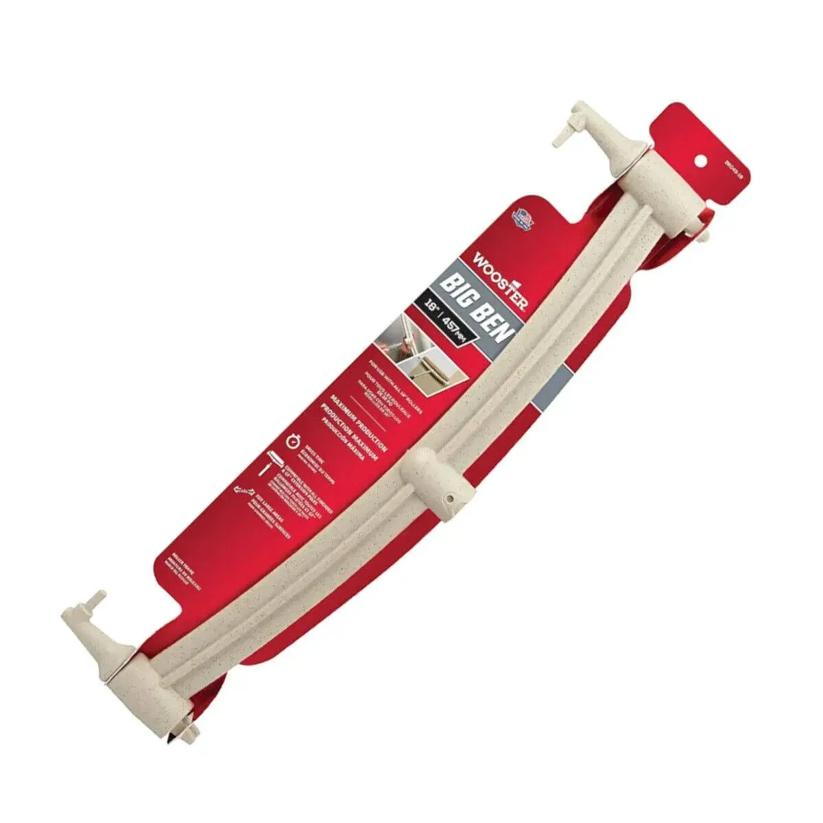 Paint Roller Frame, Yoke, Polypropylene Handle, 18"" Rollers