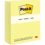 Post-it Pop-up Notes 3x5 in, 12 Pads, America's #1 Favorite Sticky Notes, Canary Yellow, Clean Removal, Recyclable (655)