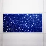 Fluorescent Light Cover for Classroom Ceiling Lights - Premium Backlit Film Insert 2x4 (22.38"x46.5") Florescent Fixture (Pack of 1) School, Office, Sensory, Improve Focus, Eliminate Headaches - Star