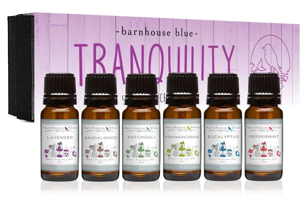 Premium Grade Fragrance Oil - Tranquility - Gift Set - 6/10ml Bottles - Lavender ...