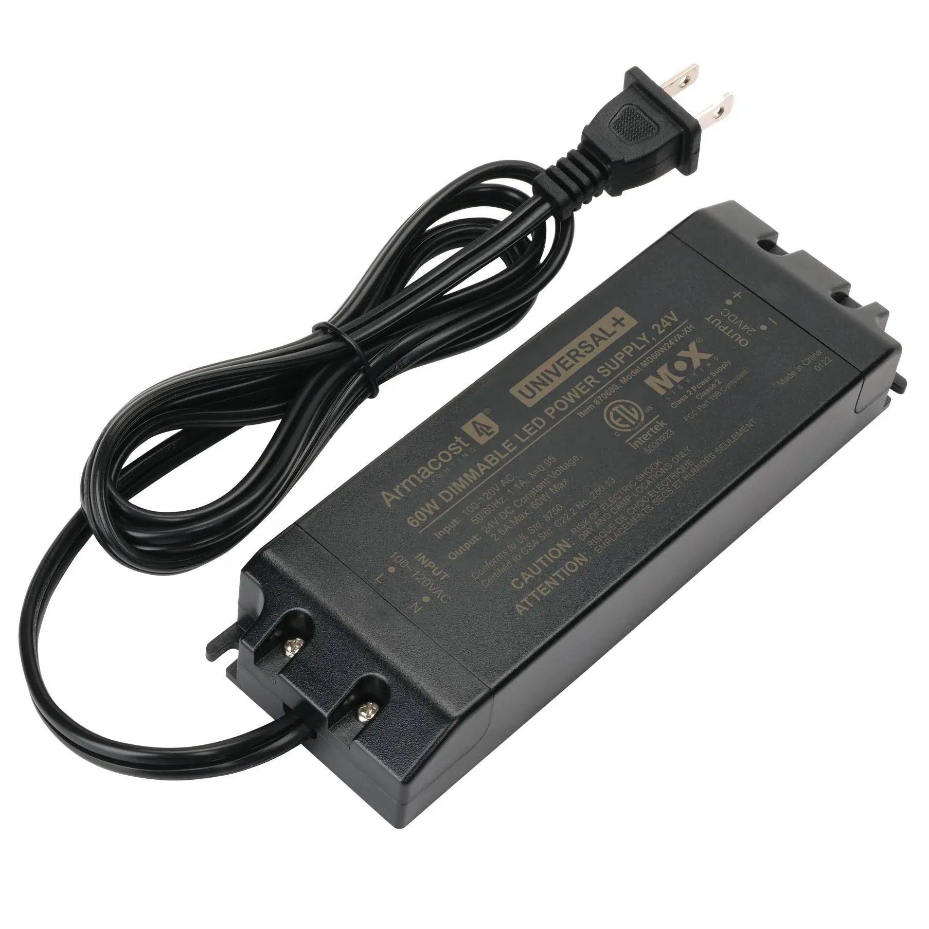 Armacost Lighting Universal+ Dimmable LED Driver 24 VDC - 60W 870600