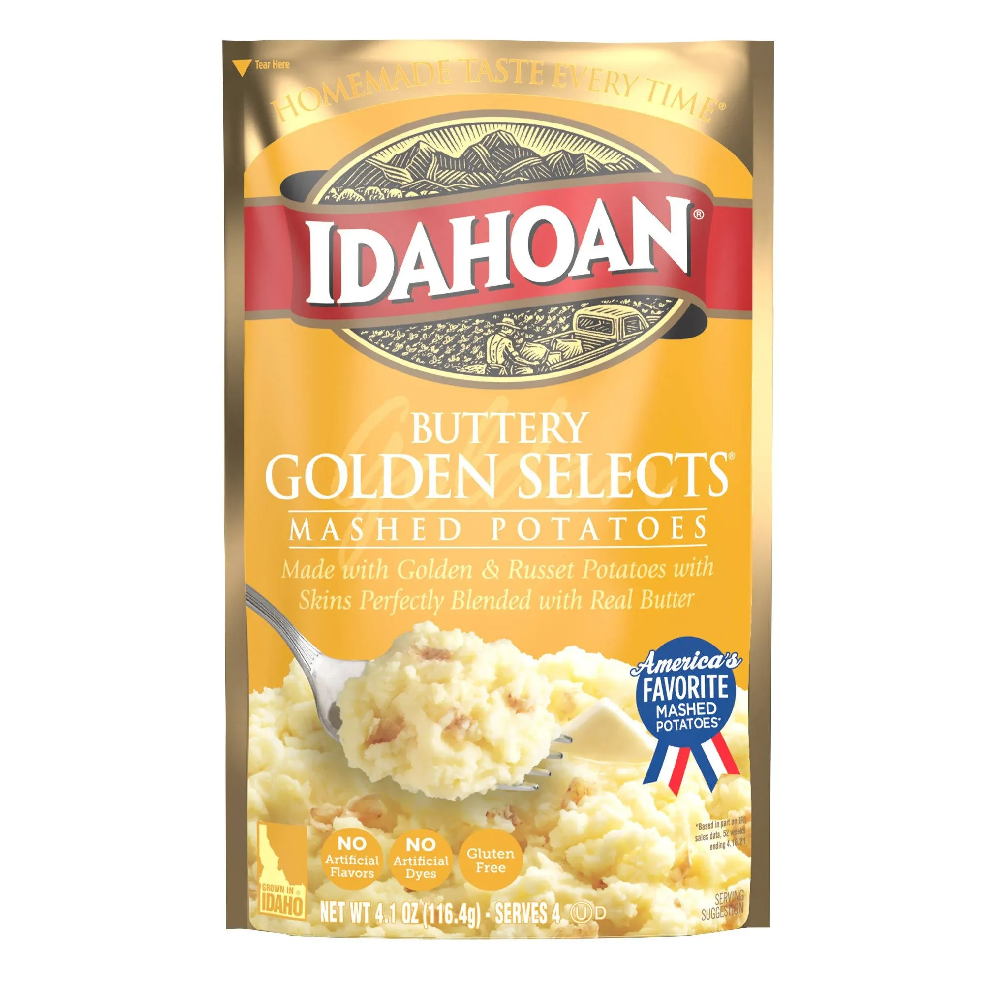 Idahoan Buttery Golden Selects Mashed Potatoes