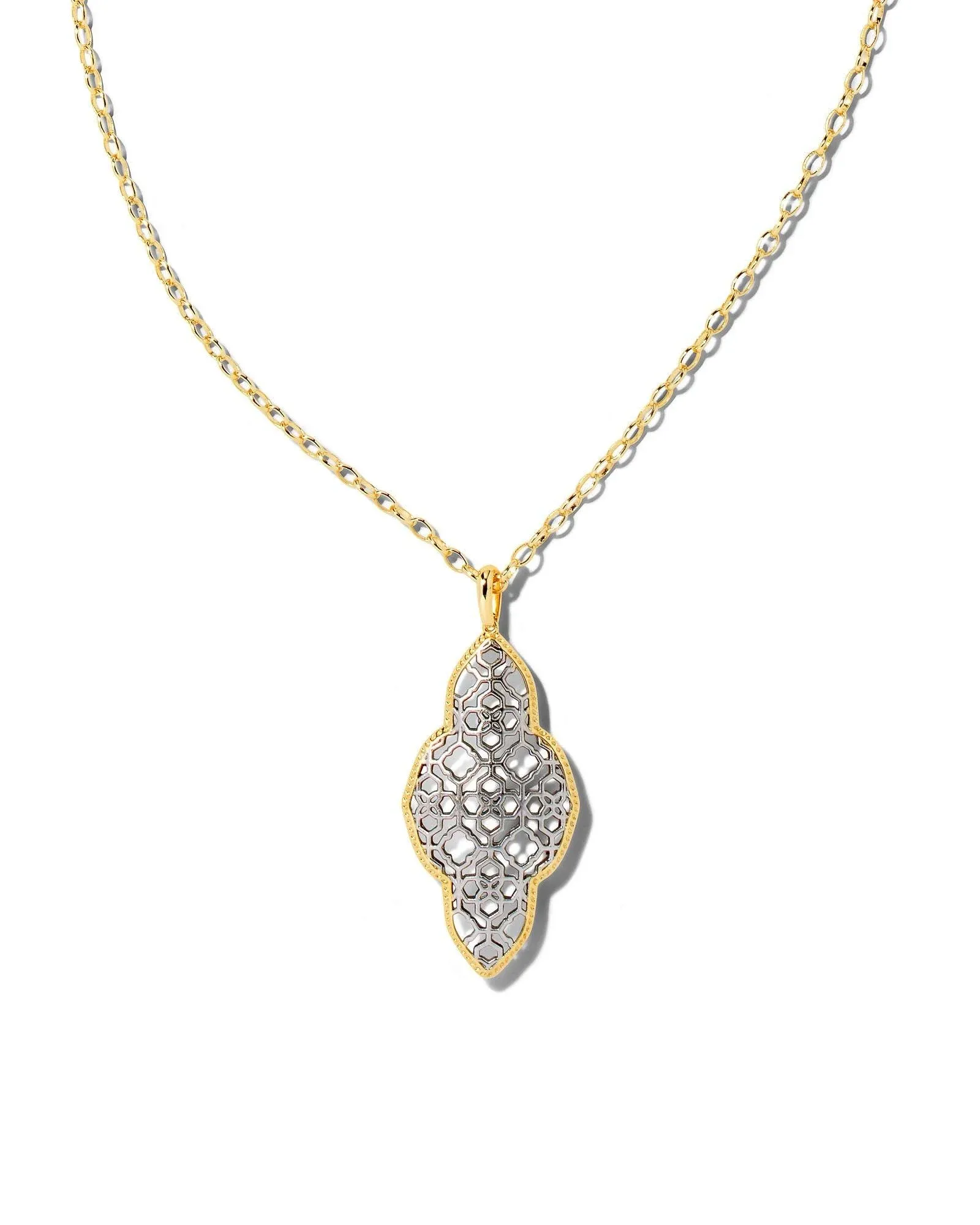 Kendra Scott Abbie Long Pendant Necklace - Mixed Metal