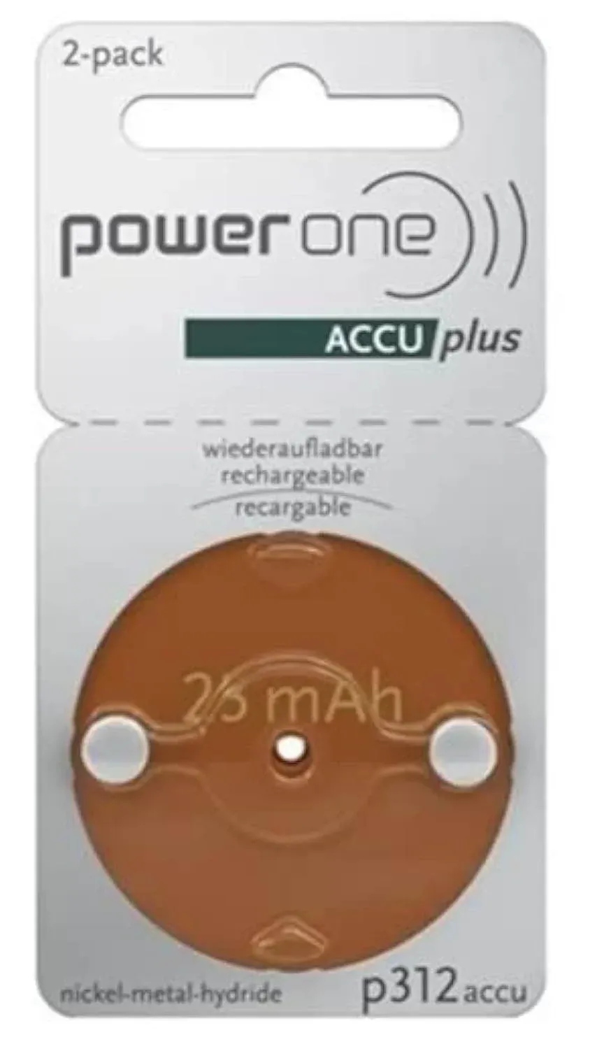 Size P312 Powerone Hearing Aid Batteries, 60 Count