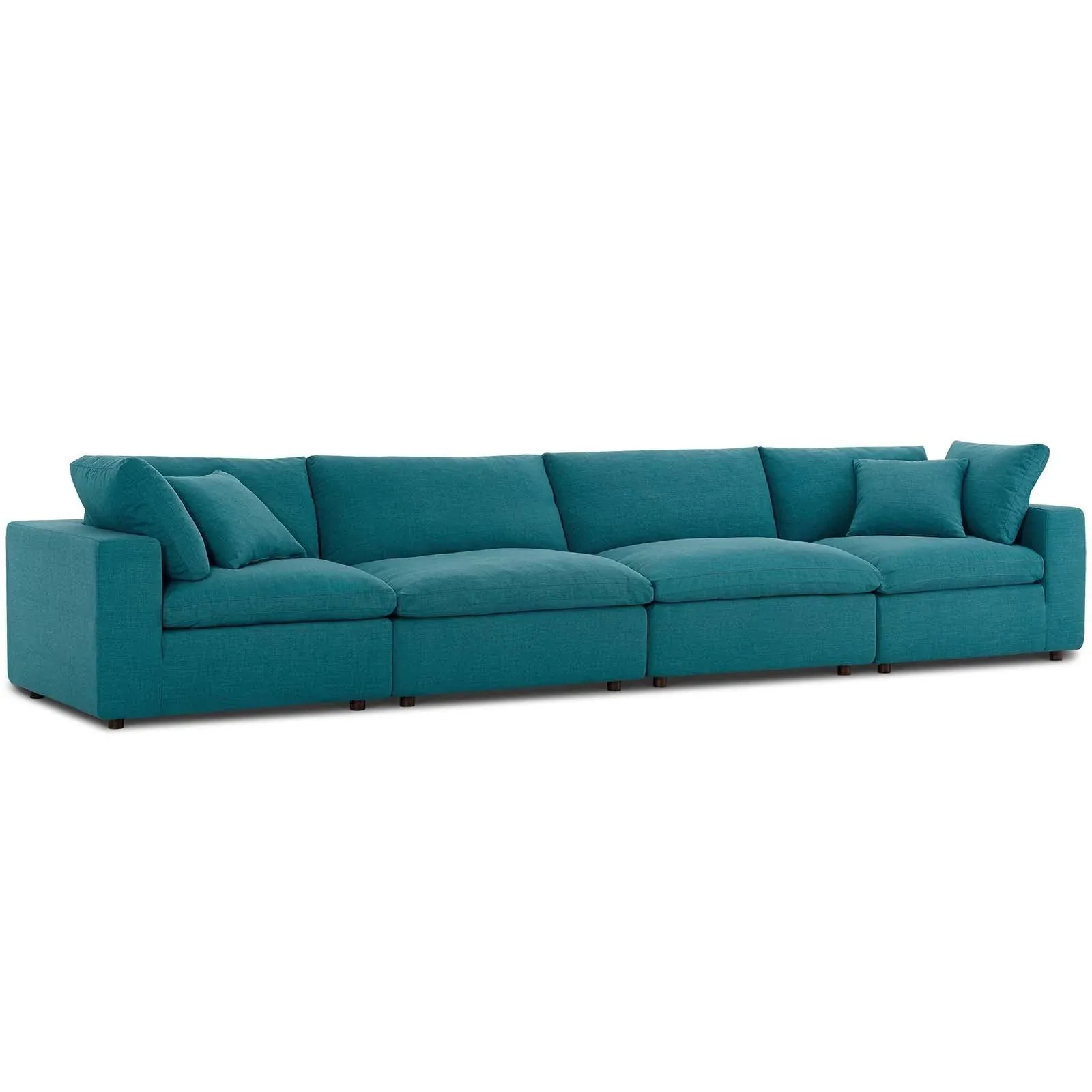 Commix Down Filled Overstuffed 4 Piece Sectional Sofa Set Modway