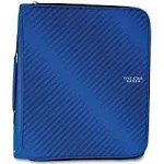 Five Star Zipper Binder 2 Inch 3 Ring Binder 6-Pocket Expanding File Durable Blue (72534)