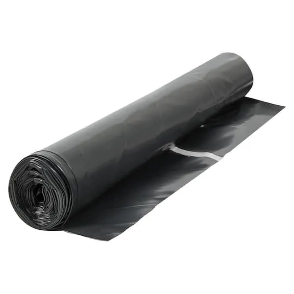 ROBERTS 70-116 Moisture Barricade 6 mil Polyethylene Film for Vinyl, Laminate SPC, Engineered Wood Floors - 300 sq. ft. Roll, Black