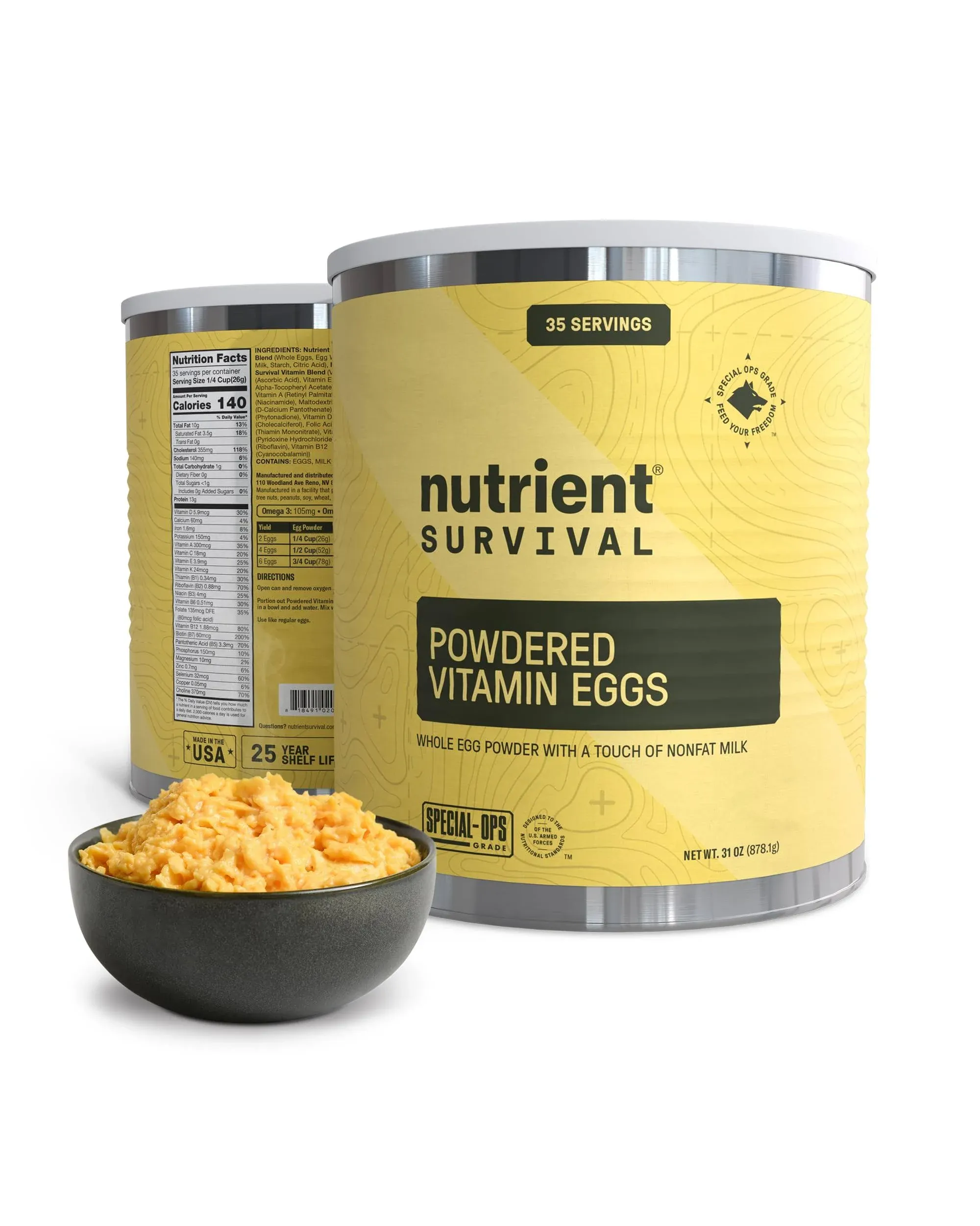 Nutrient Survival Powdered Vitamin Eggs Blend