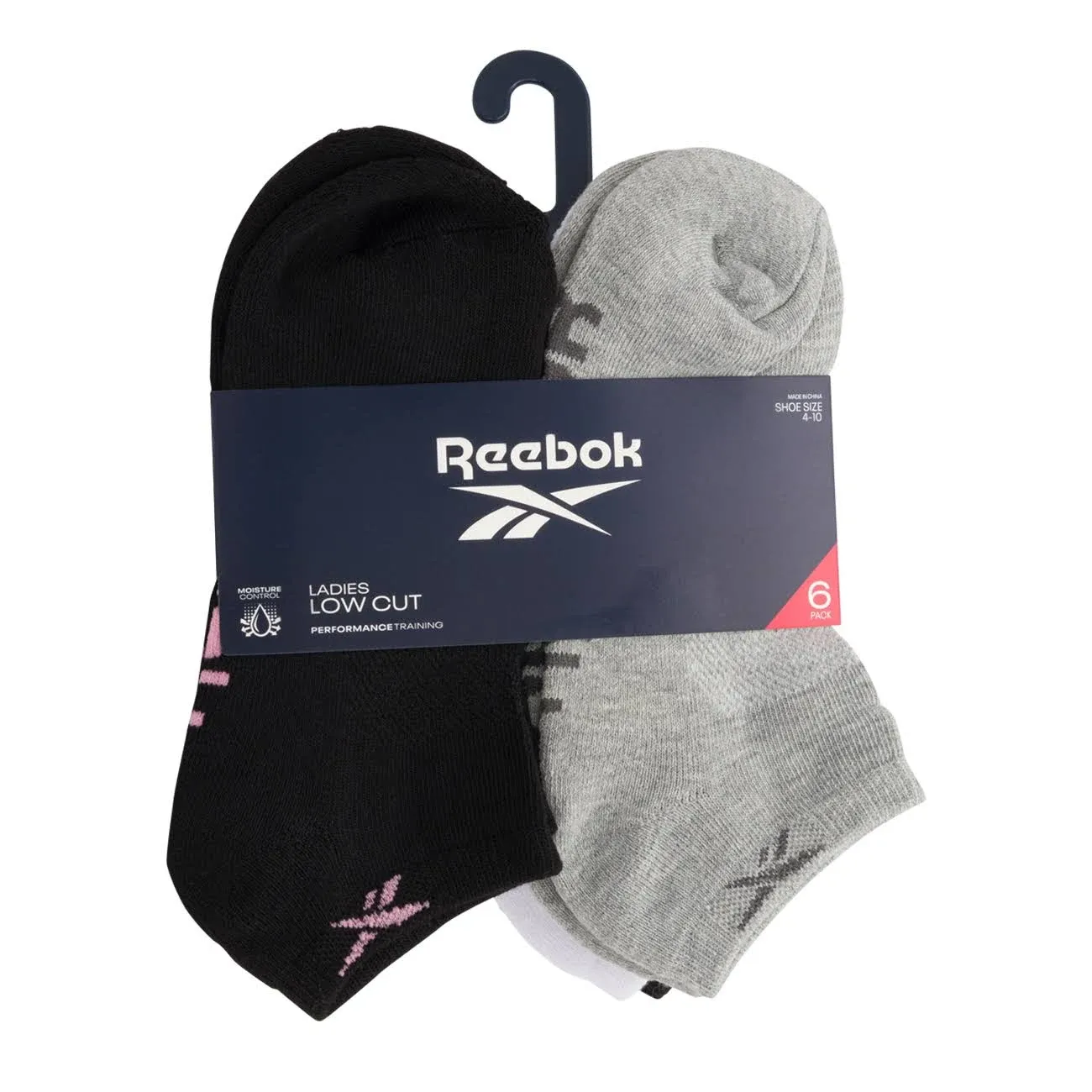 Reebok Women's Athletic Socks - Performance Cushioned Low Cut Socks (6 Pack)