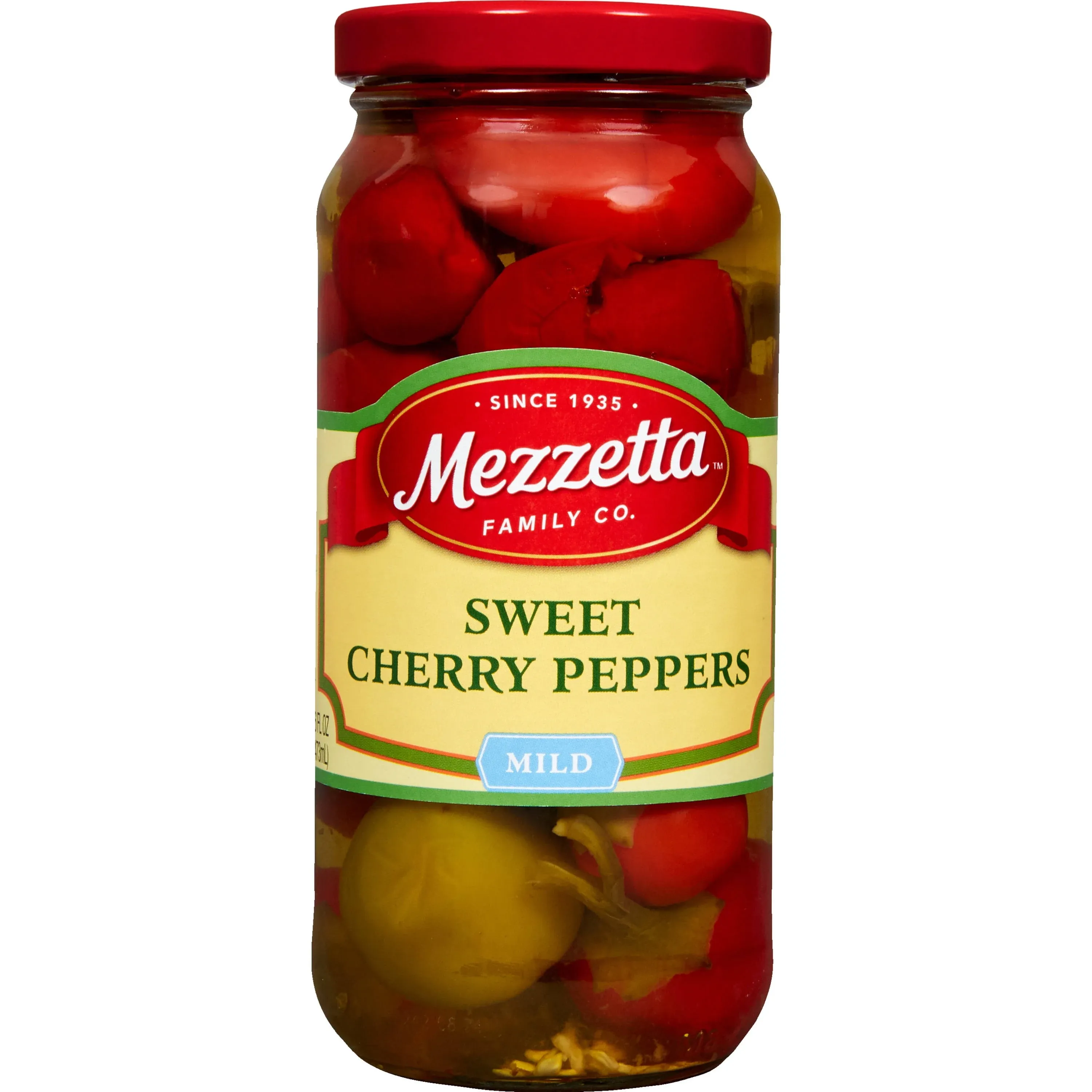 Mezzetta Cherry Peppers, Sweet, Mild - 16 fl oz