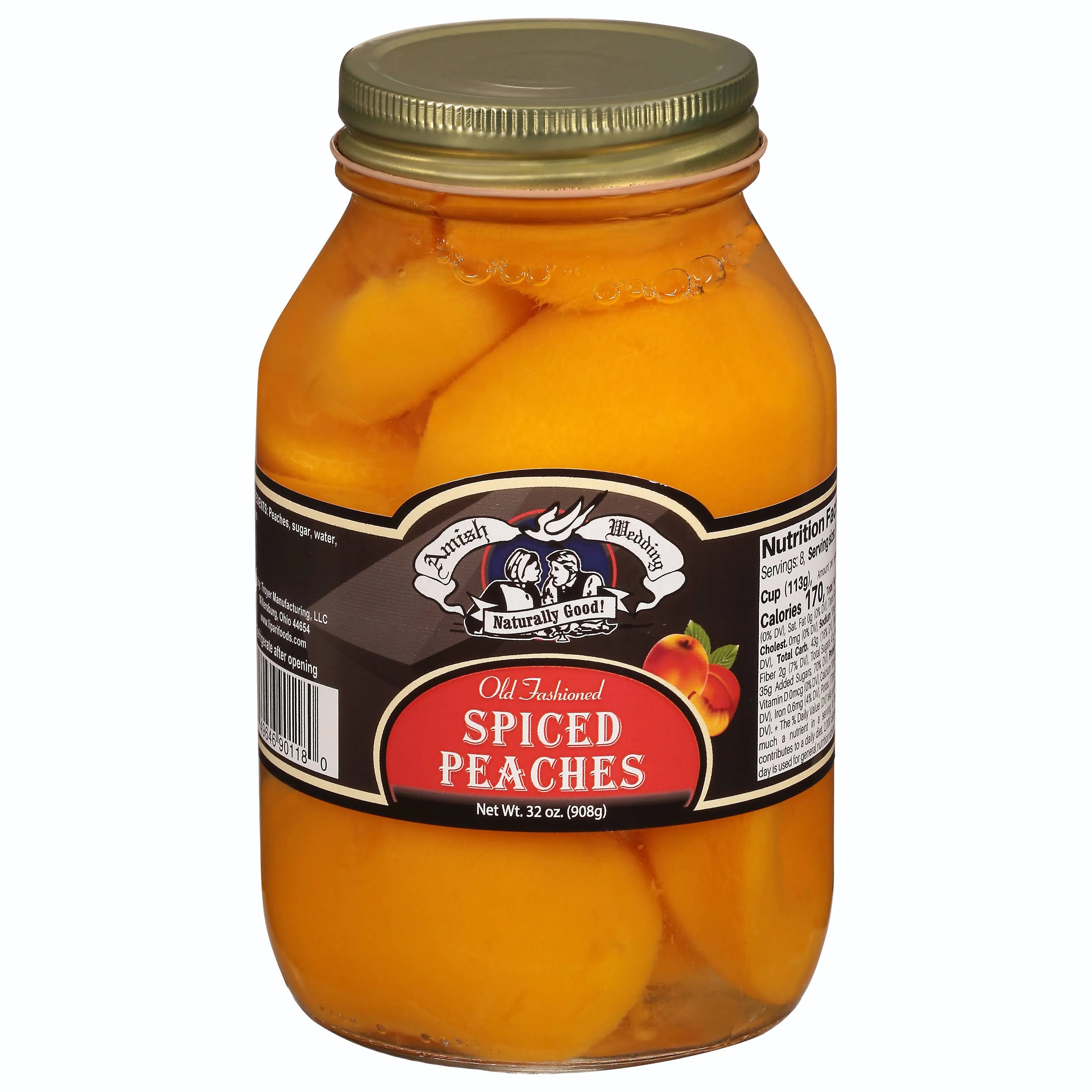 Amish Wedding Spiced Old Fashioned Peaches, 32 oz