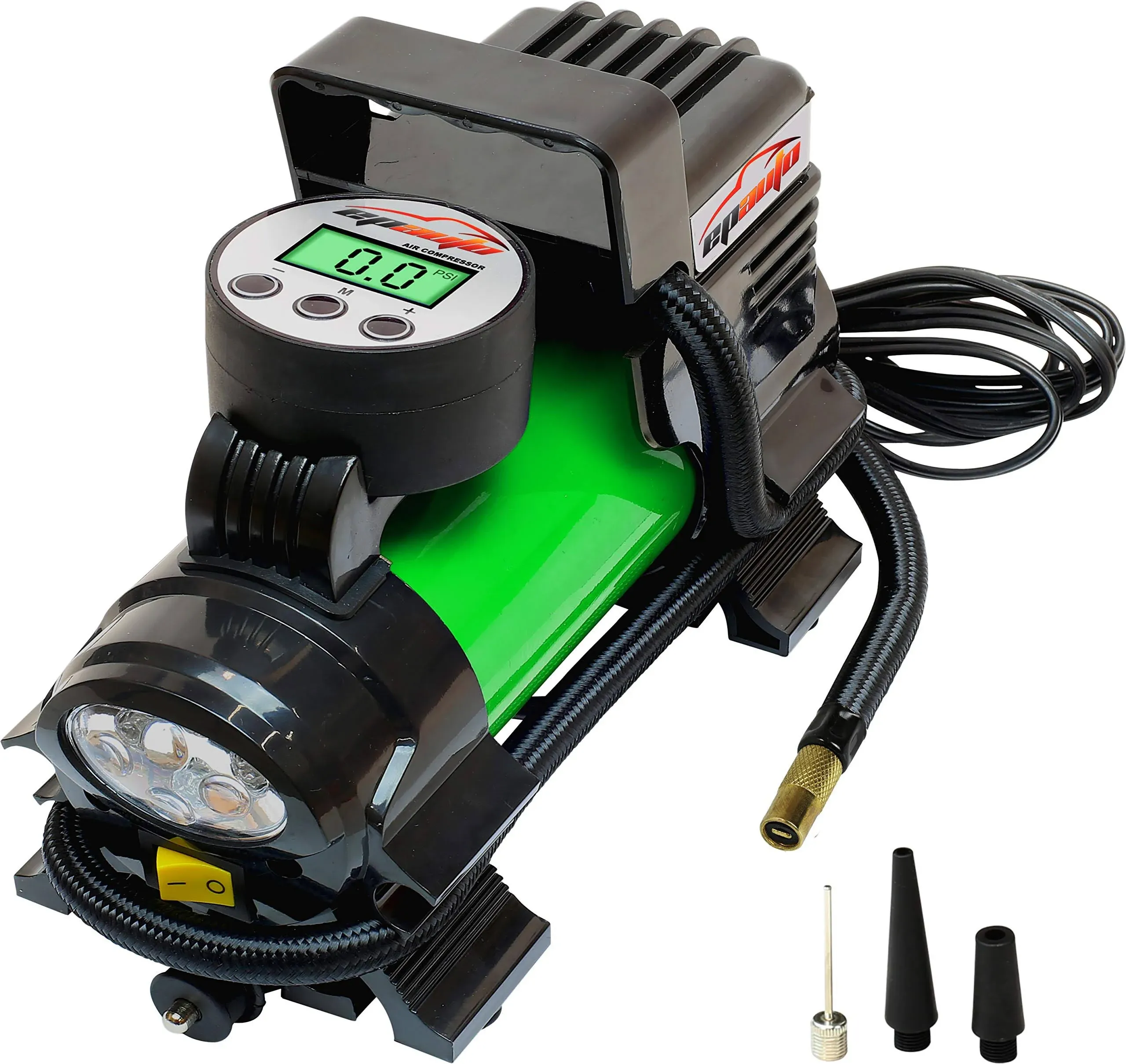 EPAuto 12V Portable Air Compressor Pump with Digital Tire Inflator