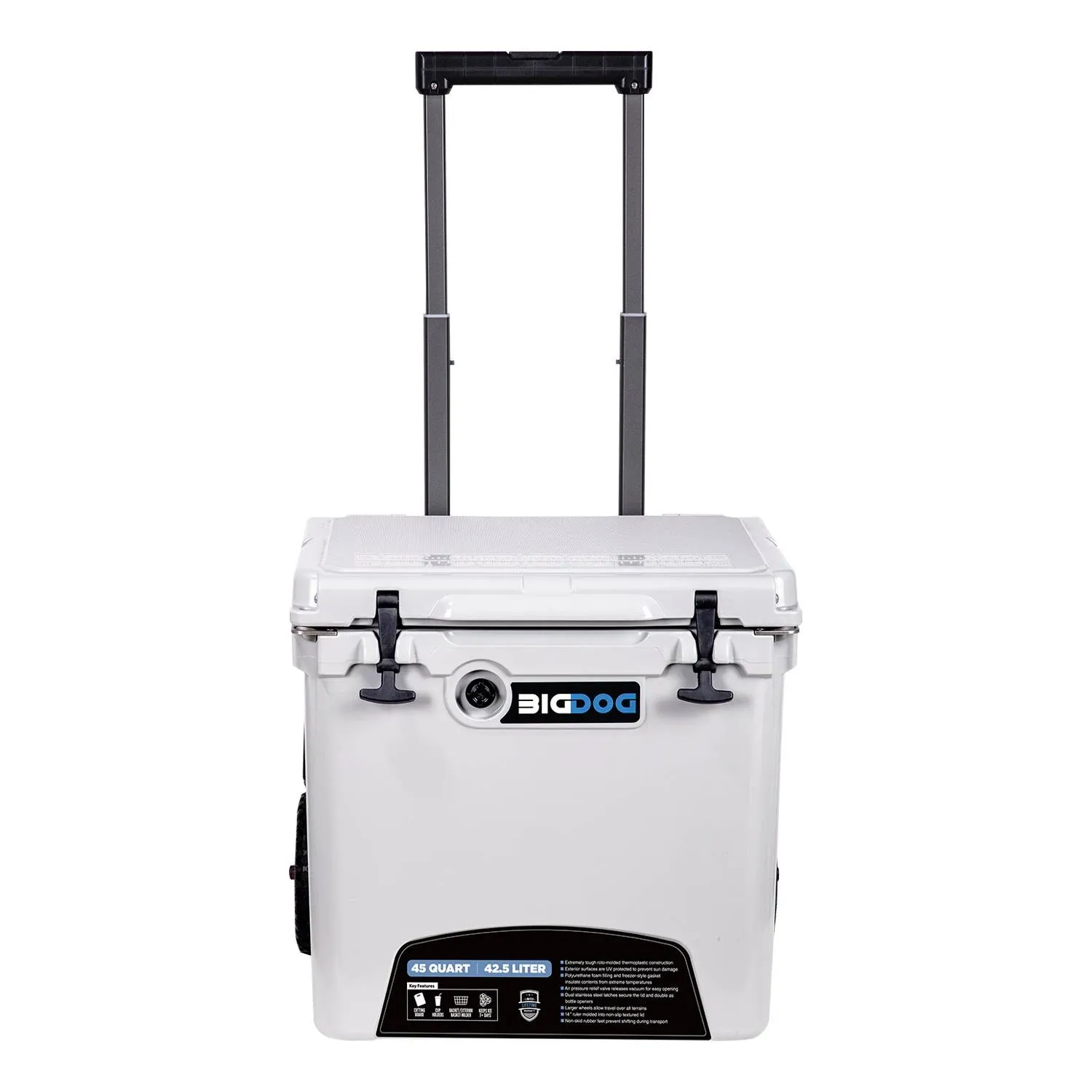 COOLER-FOOD AND BEVERAGE, 45 QT ROLLING COOLER W ACCESSORIES