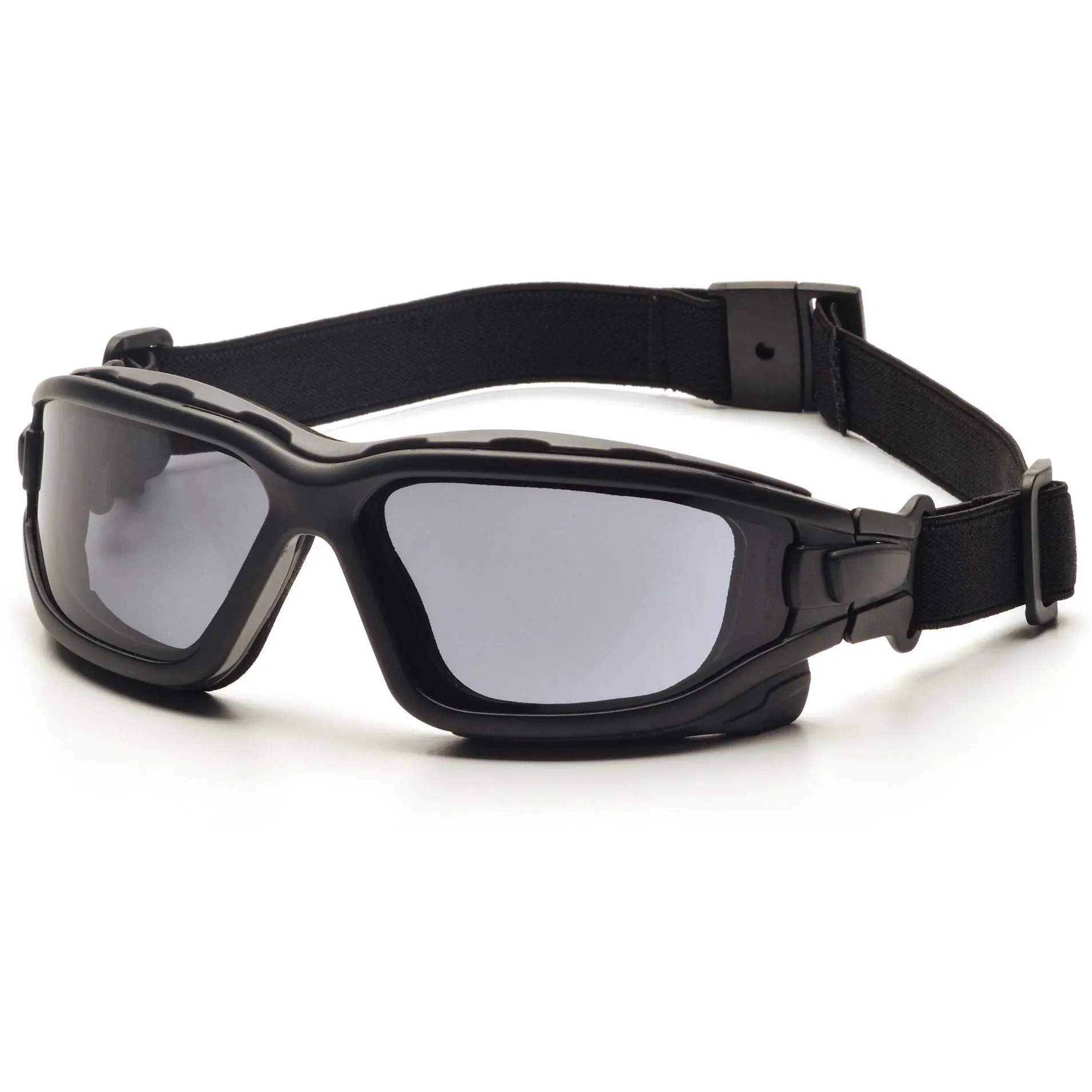 Pyramex I-Force Slim SB7020SDNT Safety Glasses Gray Dual Pane H2X Anti Fog Lens Black Temples and Strap One Size 1 Each