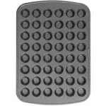 GoodCook 48-Cup Nonstick Steel Mini Cupcake and Muffin Pan, Gray 48 Cup, 