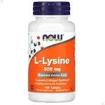 Now Foods L Lysine 500 mg 100 Tablets