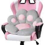 Ditucu Cat Paw Cushion Kawaii Chair Cushions 27.5 x 23.6 inch Cute Stuff Seat Pad Comfy Lazy Sofa Office Floor Pillow for Gaming Chairs Room Decor Grey