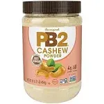 PB2 Powdered Cashew Butter - Cashew Powder with No Added Sugar or Salt 1lb Jar