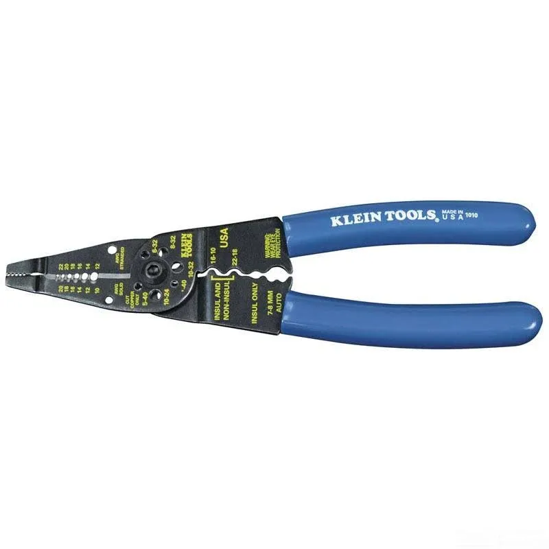 Klein Tools 1010 Multi Tool Long Nose Wire Cutter, Wire Crimper, 8Inch Long, New