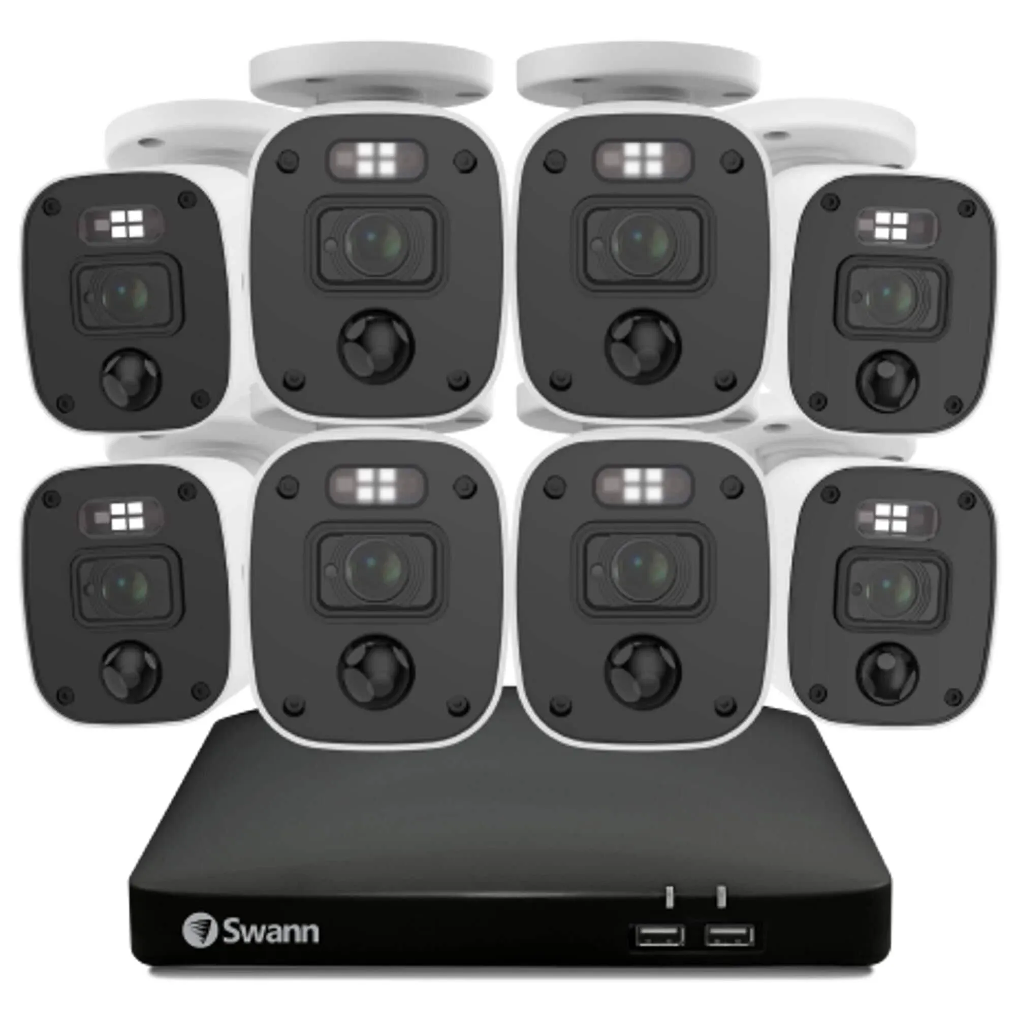 Security Camera, 1080p DVR Bullet Surveillance Cameras with 1TB HDD, 8 Channe...