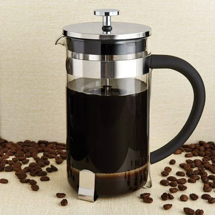 Fino Stainless Steel French Press Coffee Maker, 8 Cup