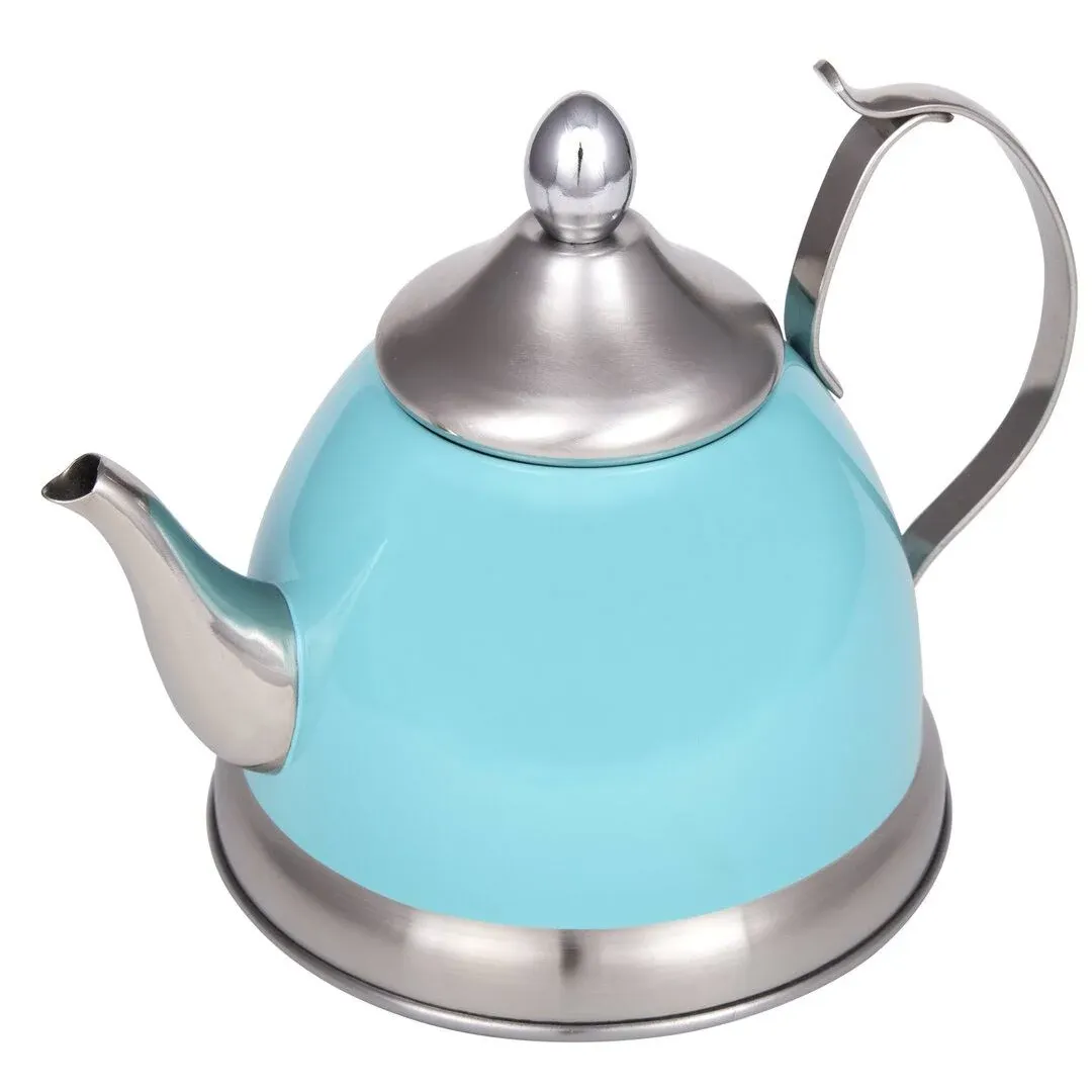 Nobili-Tea 1 Qt/ 32 Ounce Stainless Steel Tea Kettle by Creative Home