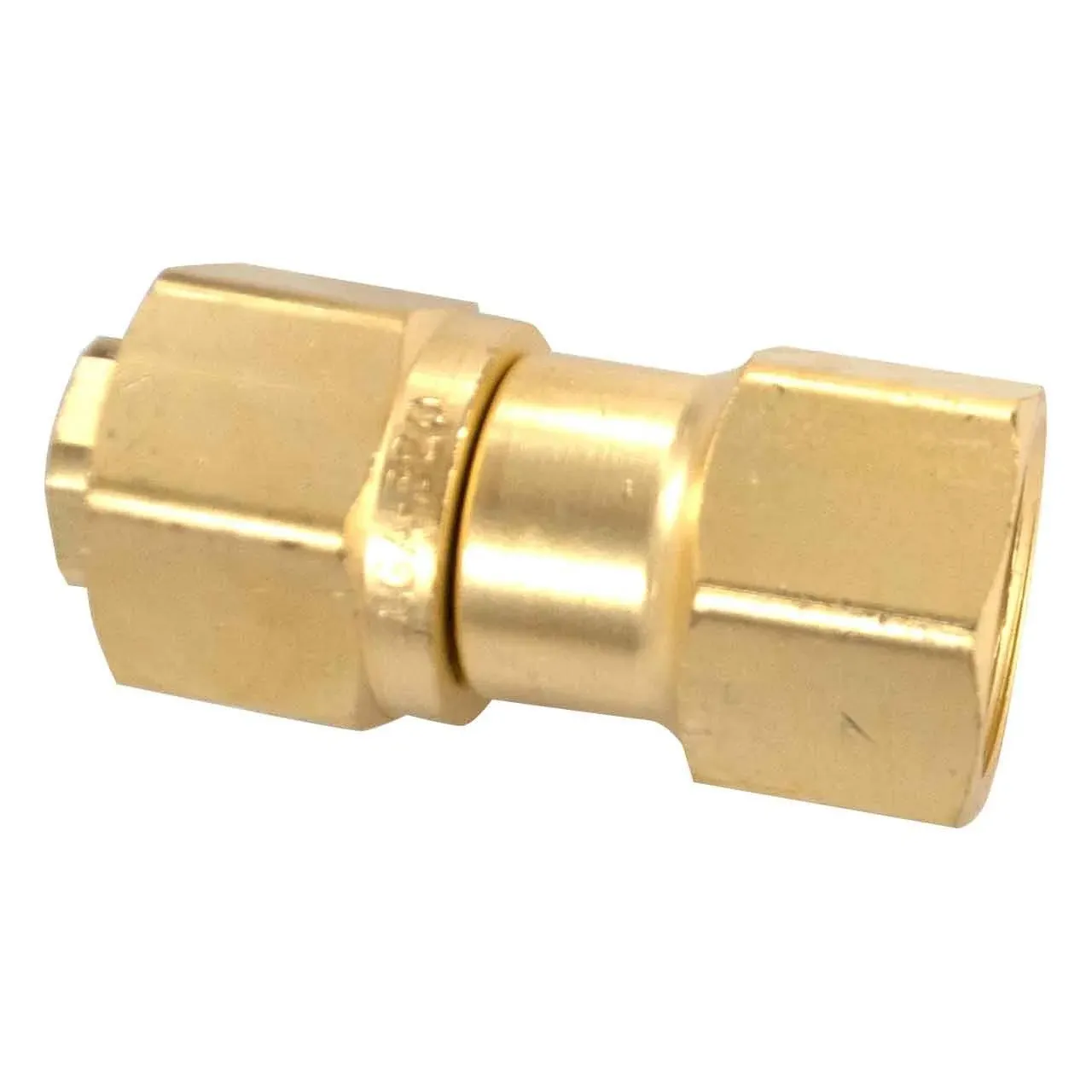 Brass Cylinder Adaptor, From CGA-320 Carbon Dioxide To CGA-580 Nitrogen